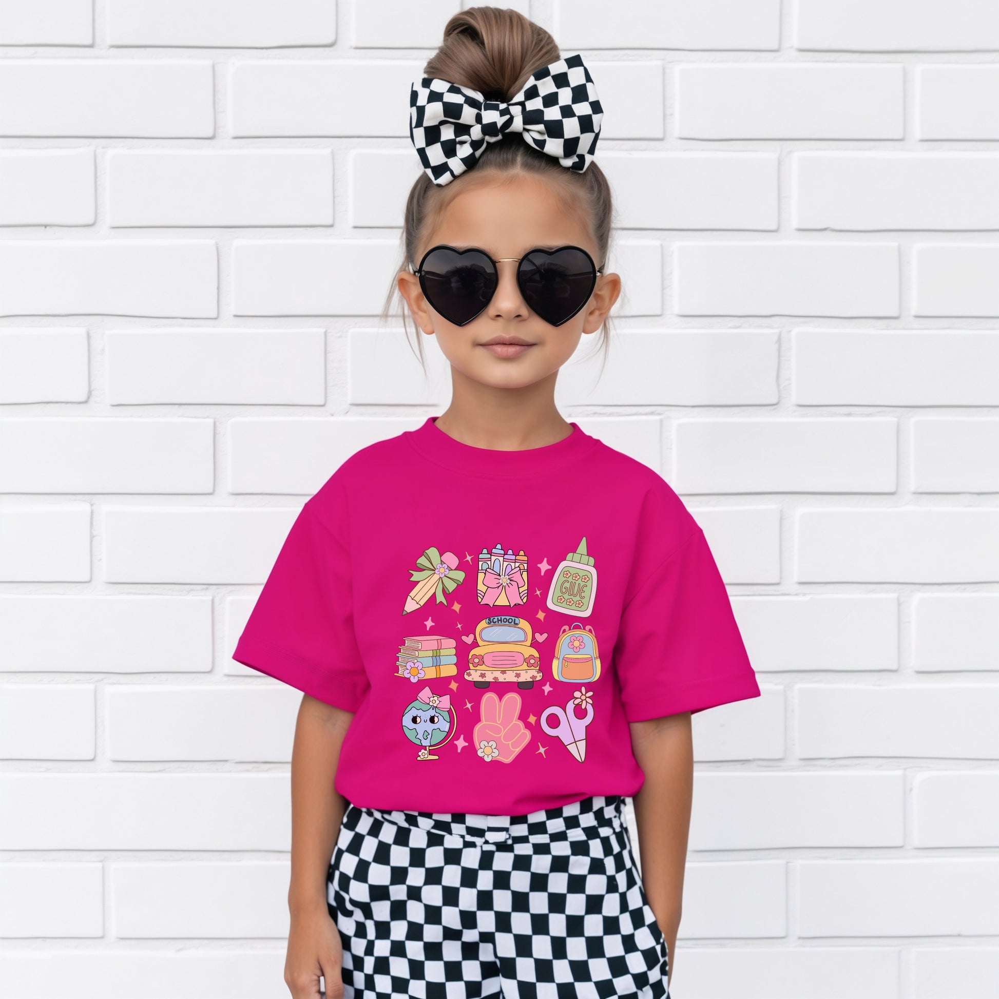 Kids Tee - School Collage Print