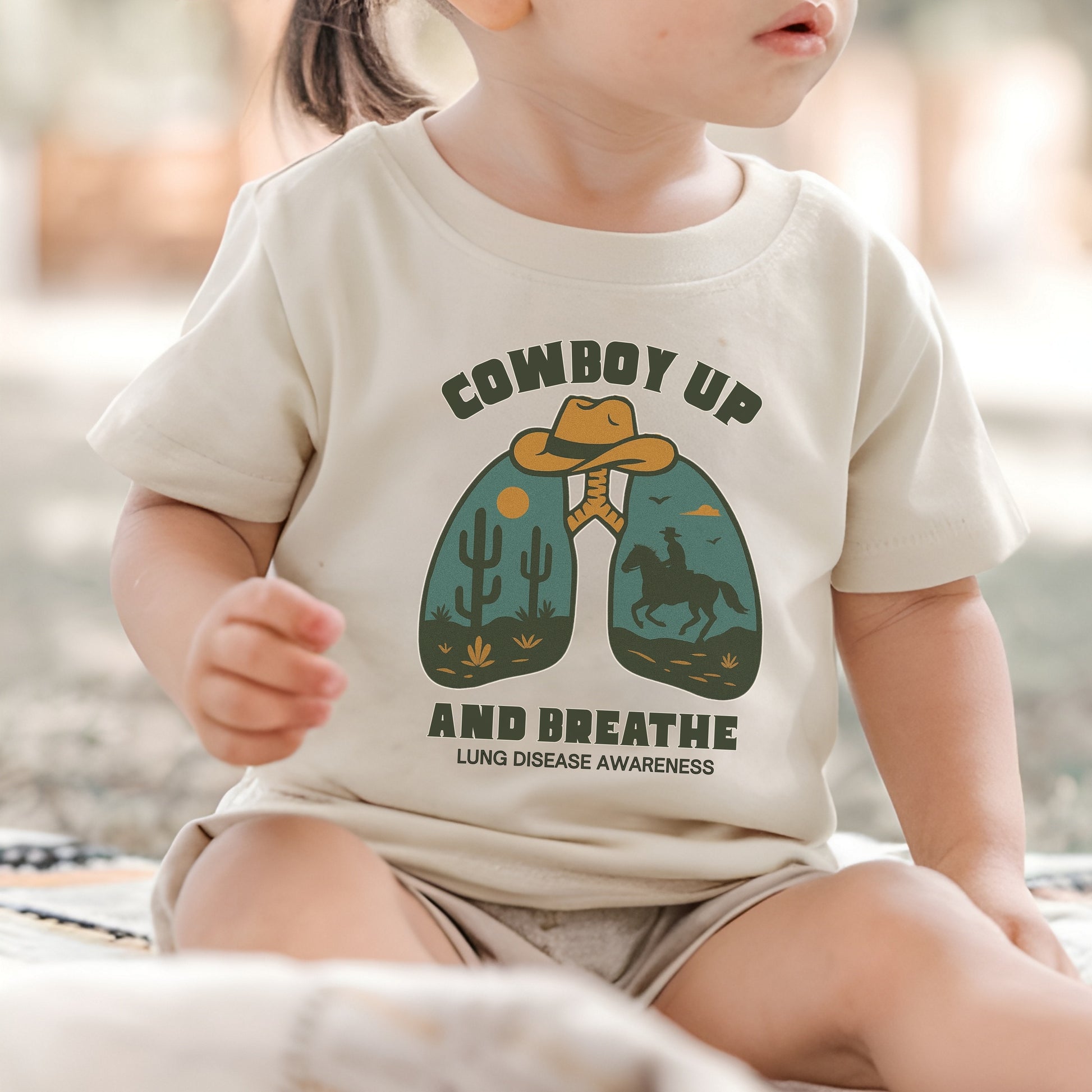 Toddler Tee Cowboy Up & Breathe