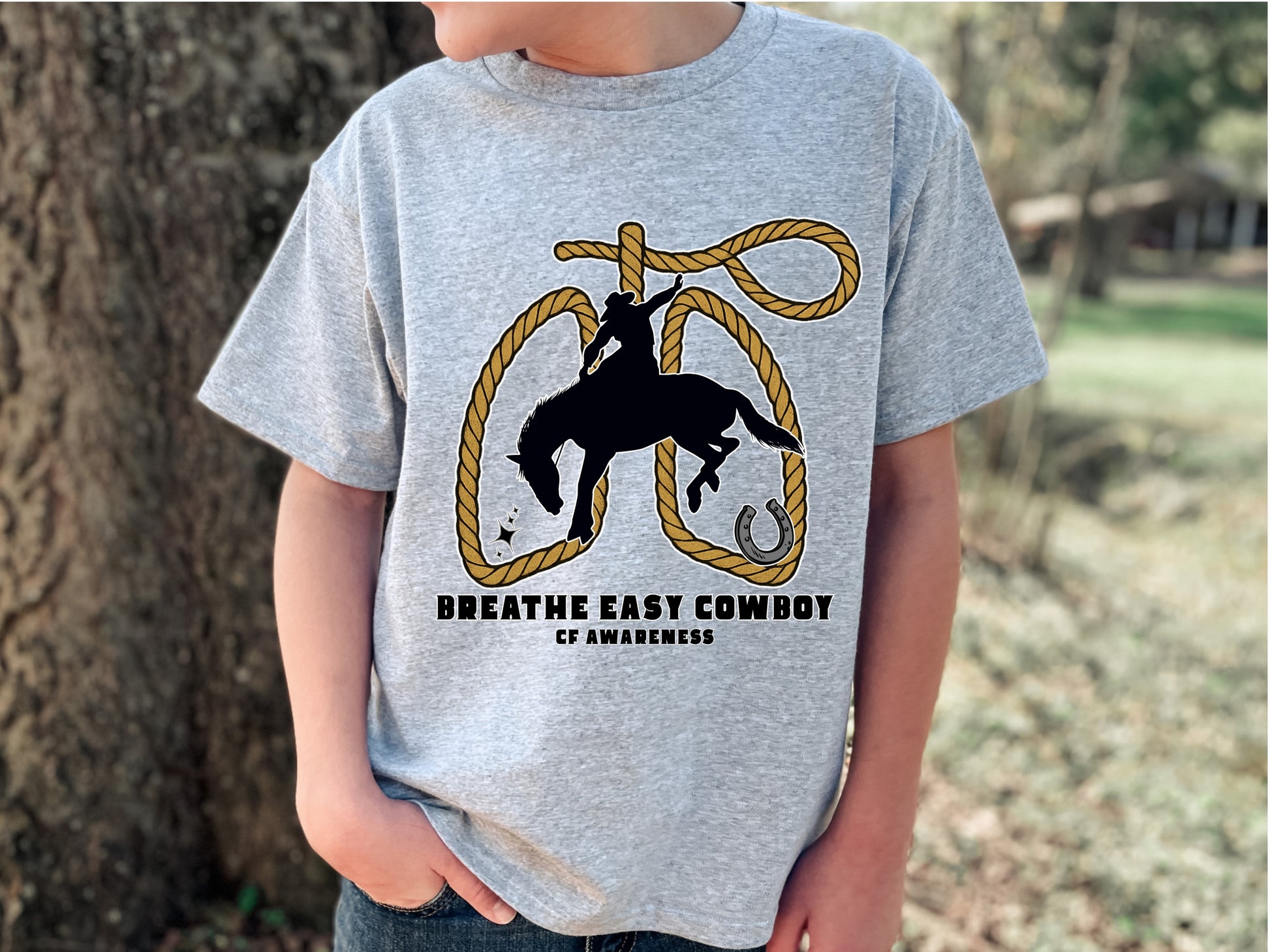 Breathe Easy Cowboy—Cystic Fibrosis Design