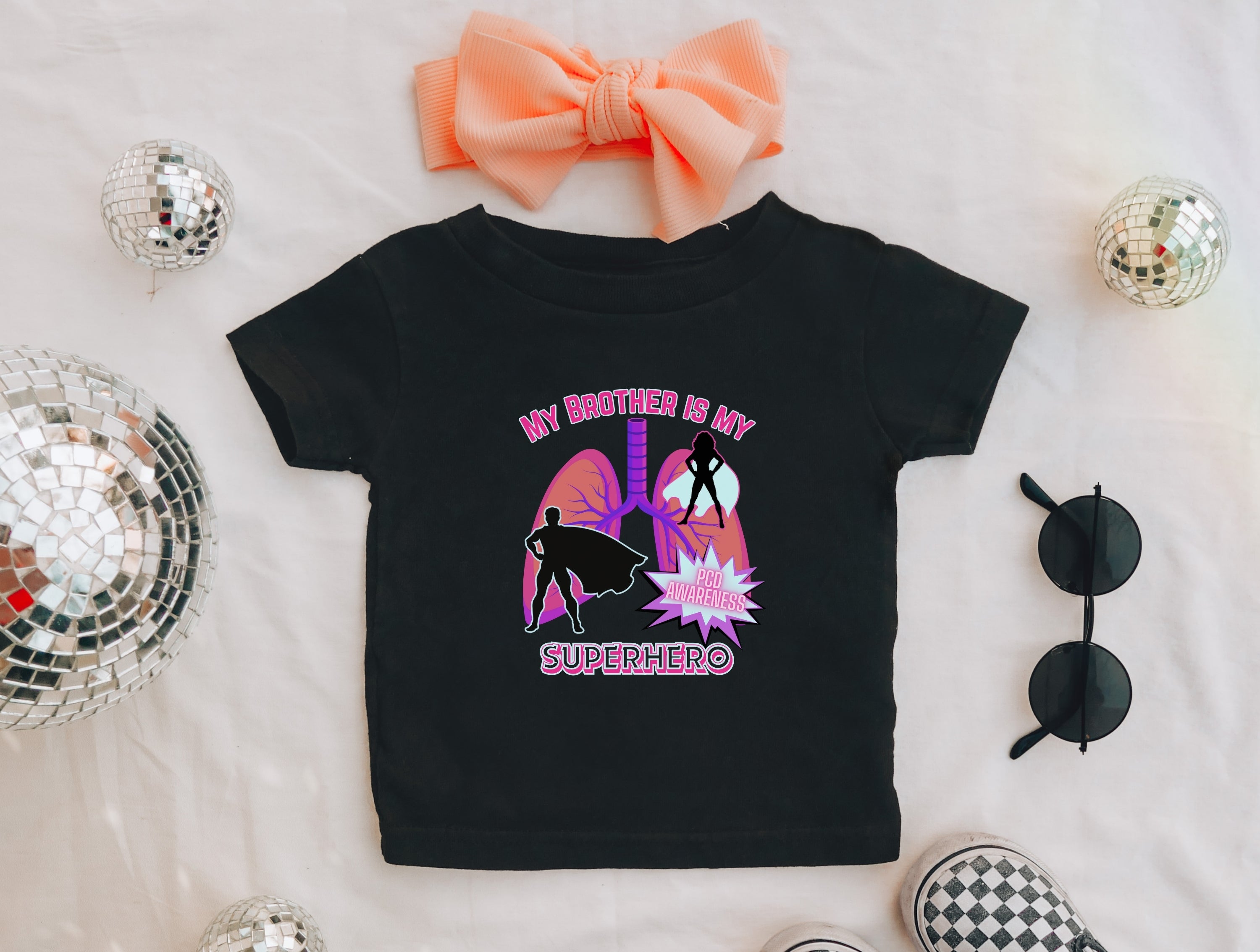Infant Tee - My Brother is my Superhero - PCD Awareness