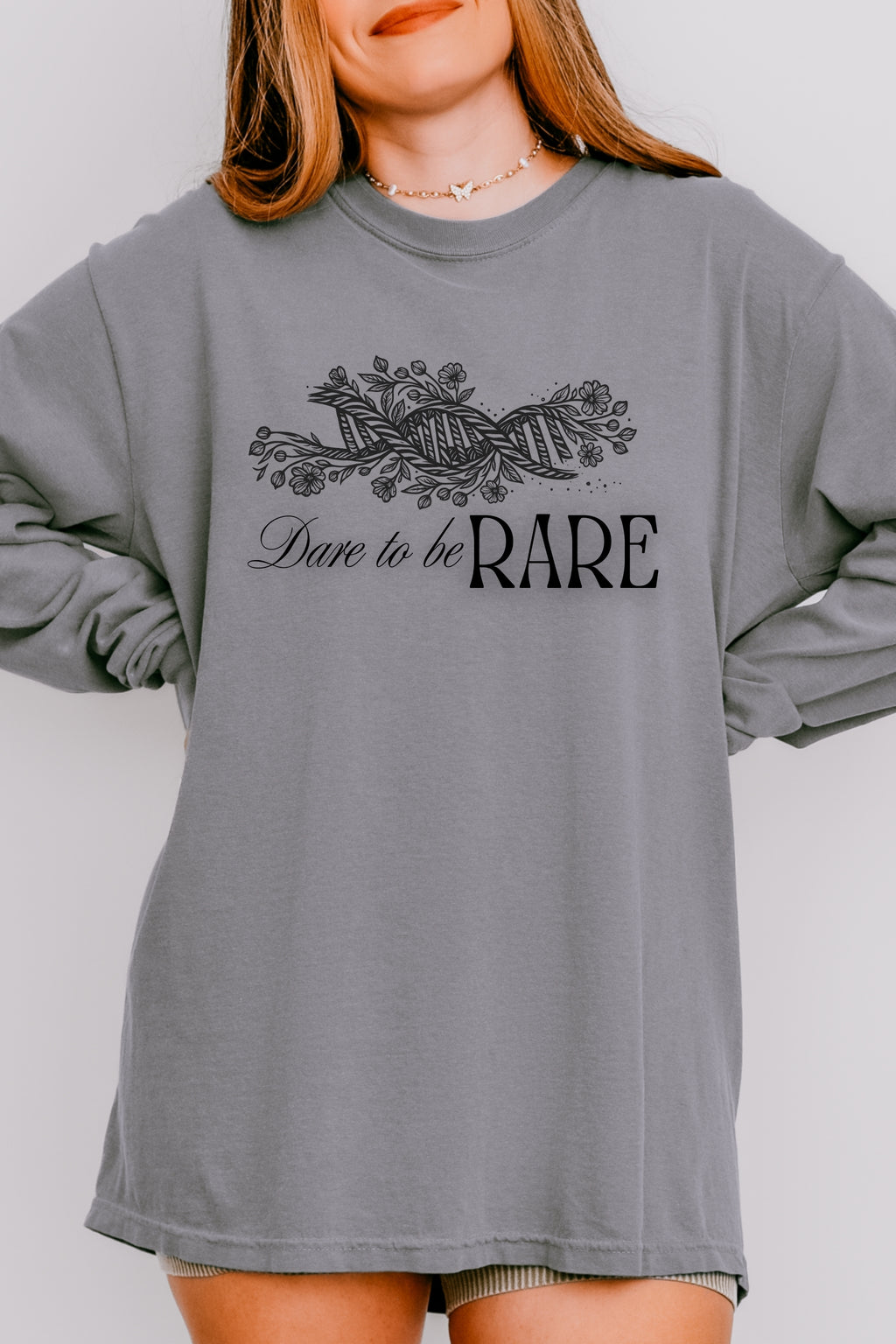 Long Sleeve T-Shirt Dare to be Rare Design