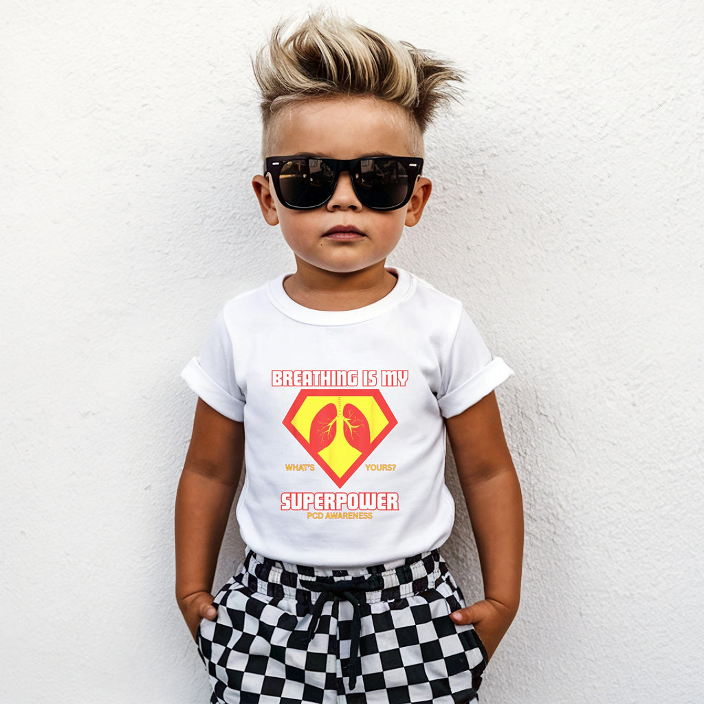 Toddler Tee - Breathing is my superpower PCD Design