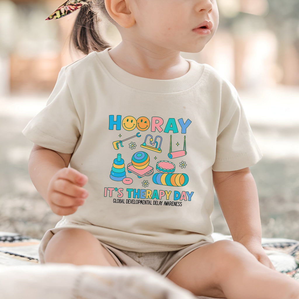 Toddler Tee - Hooray it's Therapy Day GDD Awareness Shirt