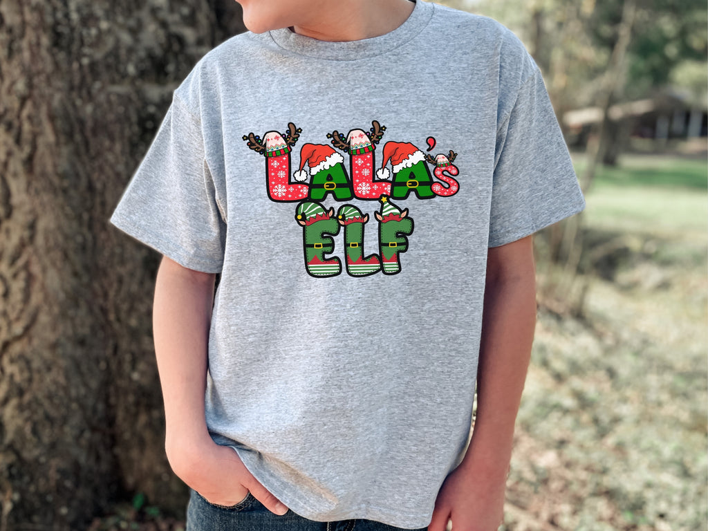 Kids Tee - LALA’S Elf Tee for the Holidays