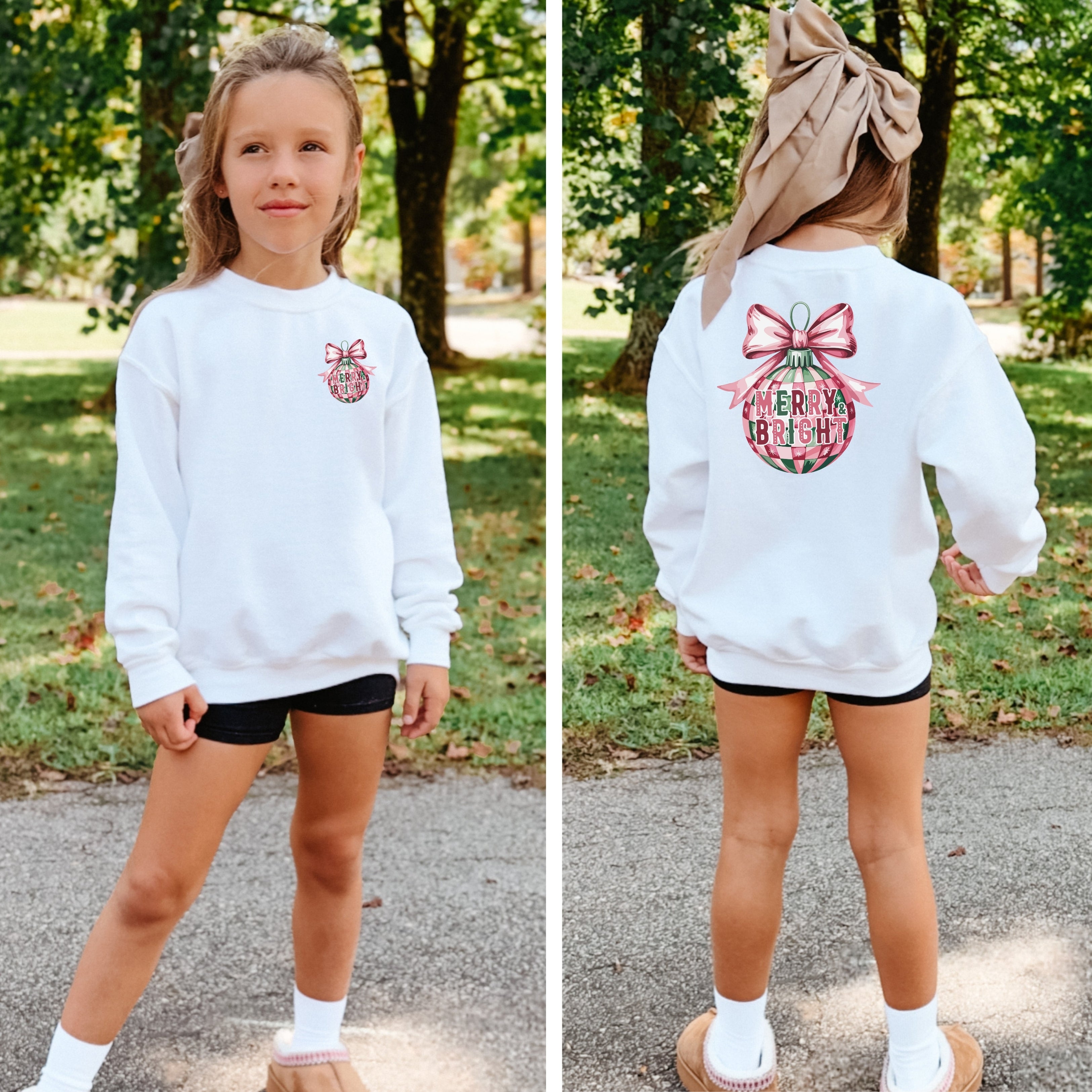 Holiday Patchwork Crewneck Sweatshirt — Merry & Bright Youth