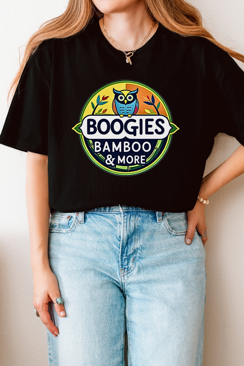Boogies Bamboo & More Logo T-Shirt — Tabatha