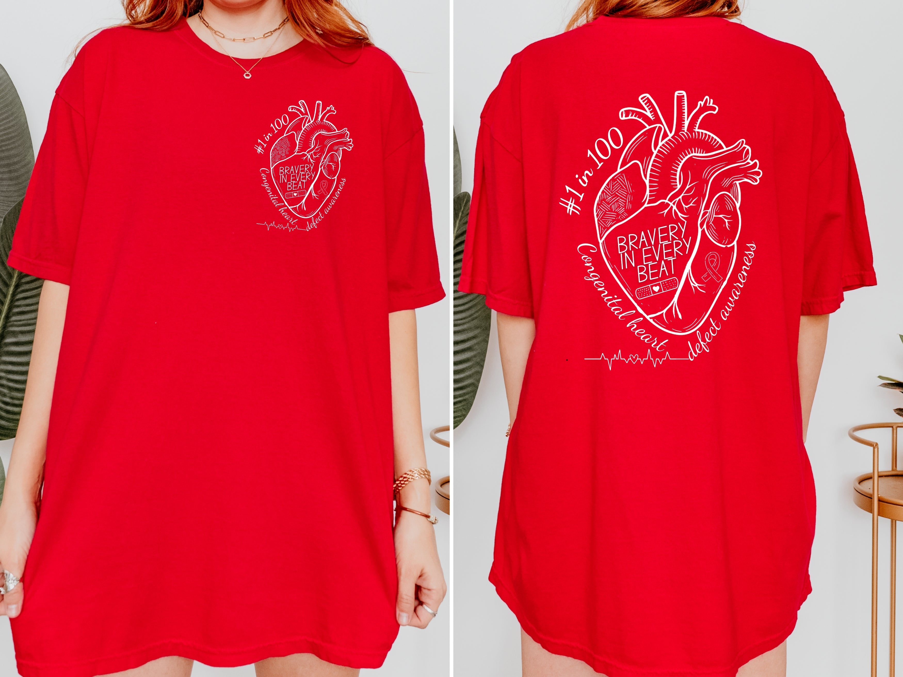 Bravery in Every Beat CHD T-Shirt
