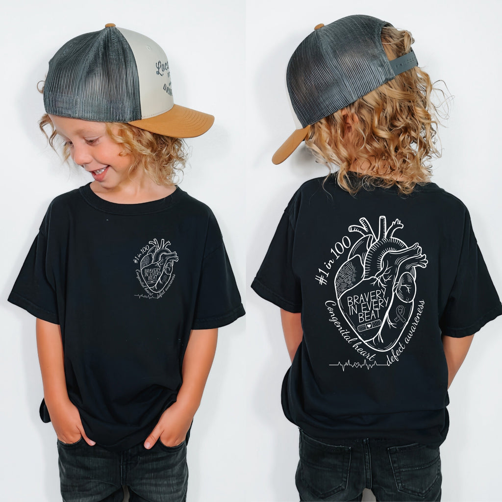Kids "Bravery in Every Beat" CHD T-Shirt