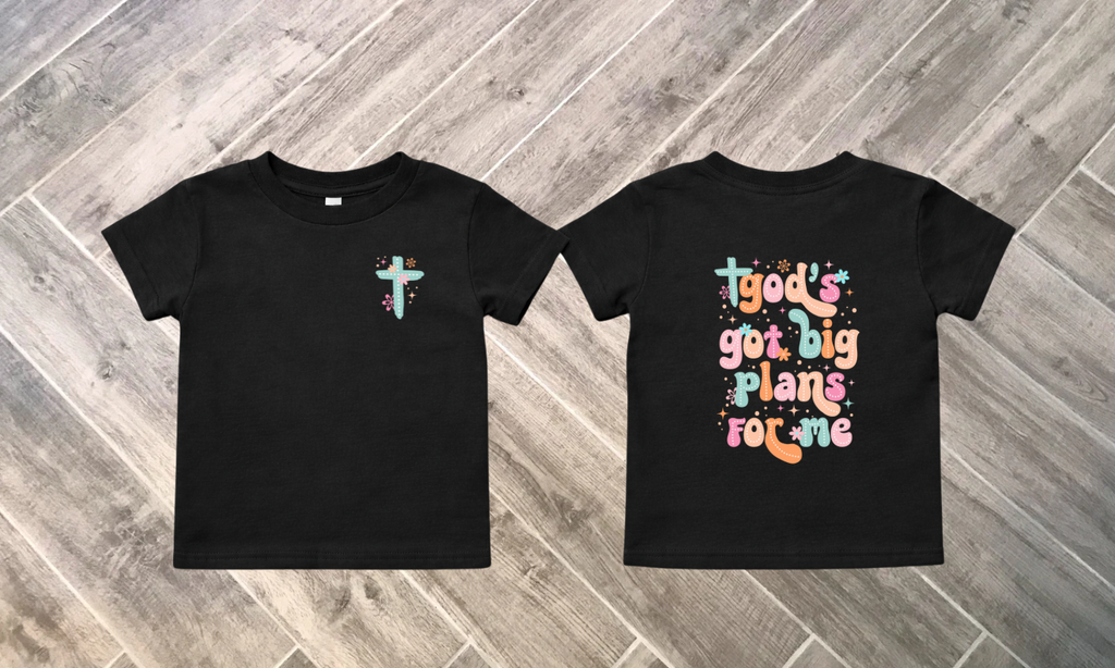 God’s Got Big Plans for Me Toddler Short Sleeve Tee