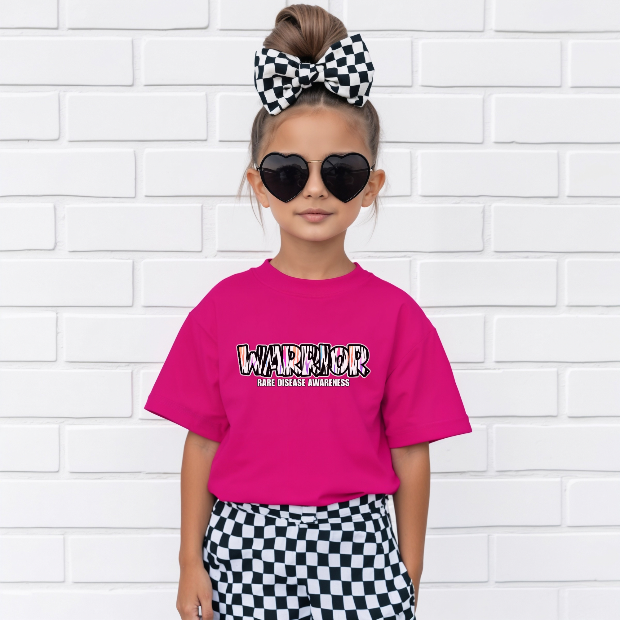 Youth Warrior Stripes Tee — Andme Bamboo Collab Graphic T-Shirt