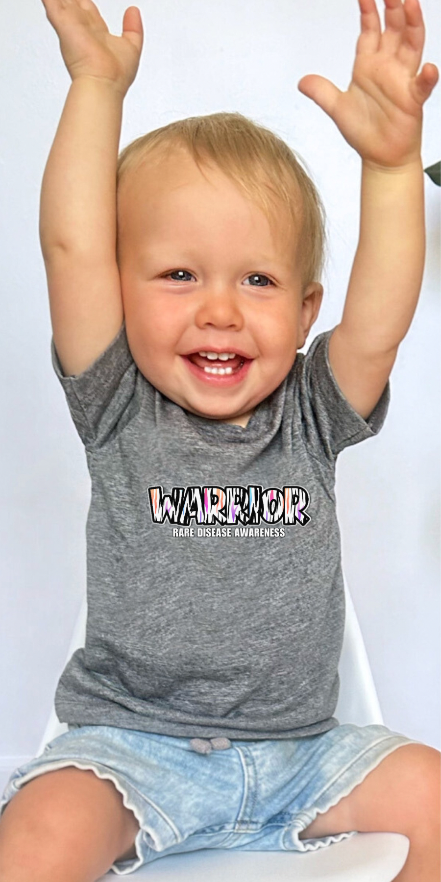 TODDLER Warrior Stripes Tee — Andme Bamboo Collab Graphic T-Shirt