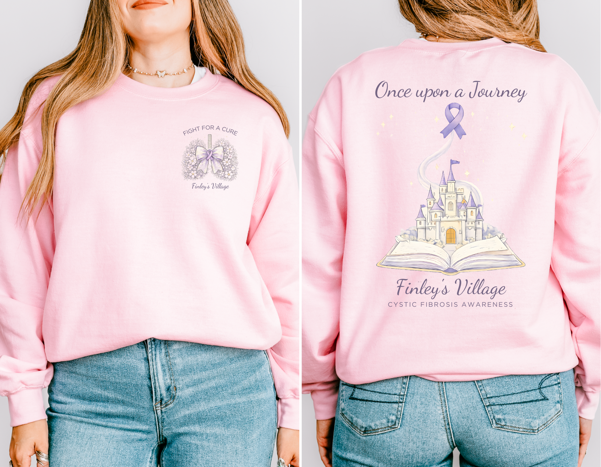 CF Awareness Fundraiser Crewneck — Finley’s Village