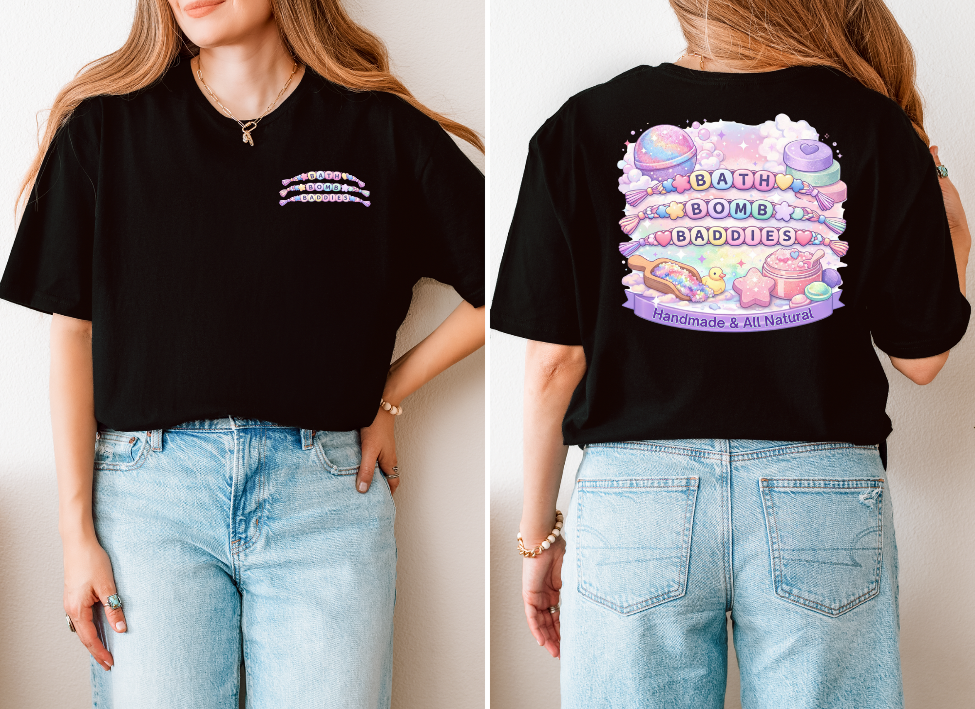 Bath Bomb Baddies T-Shirt — Pastel Handmade Bath Bombs Graphic Tee