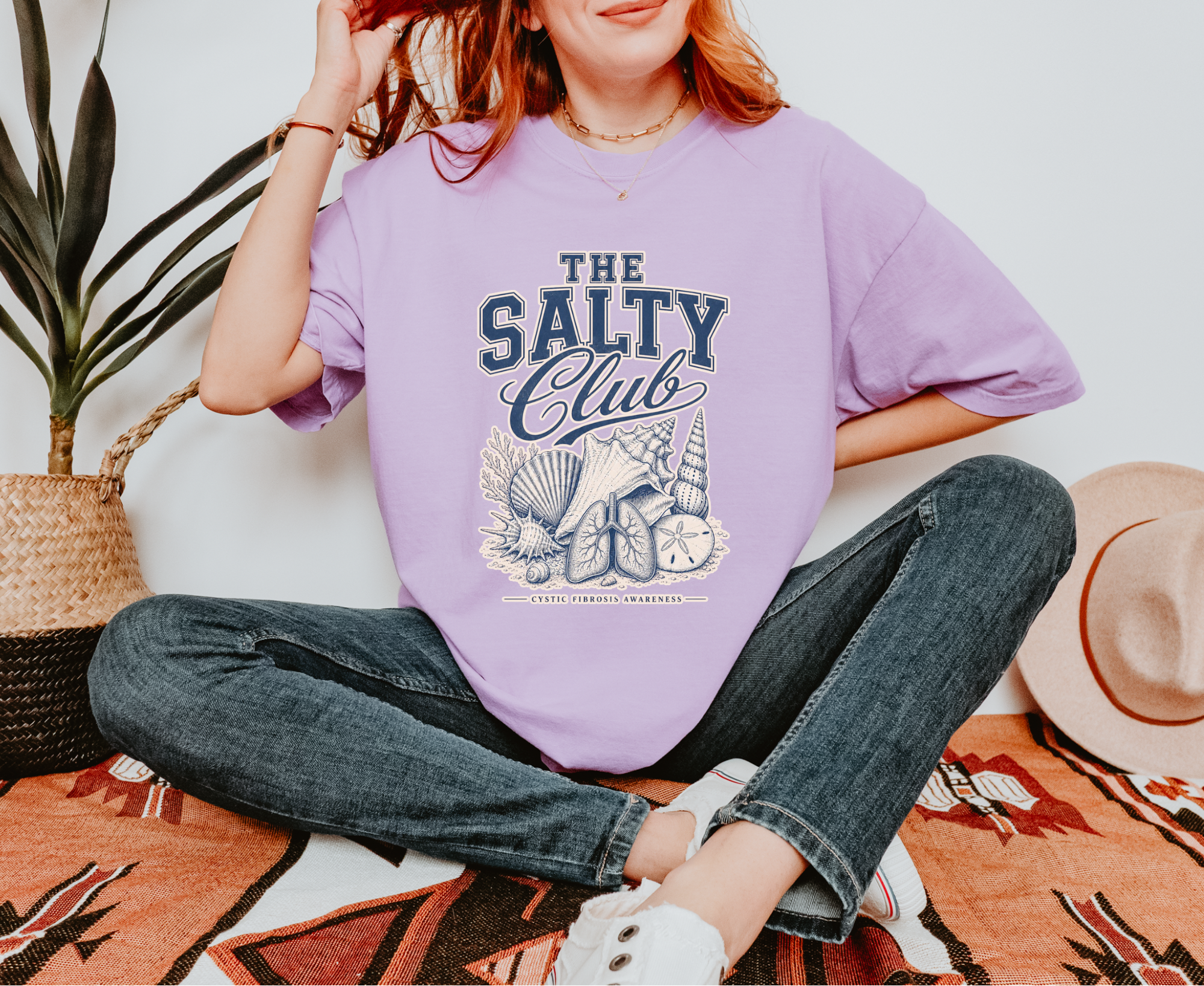 The Salty Club Beach T-Shirt — Nautical CF Awareness