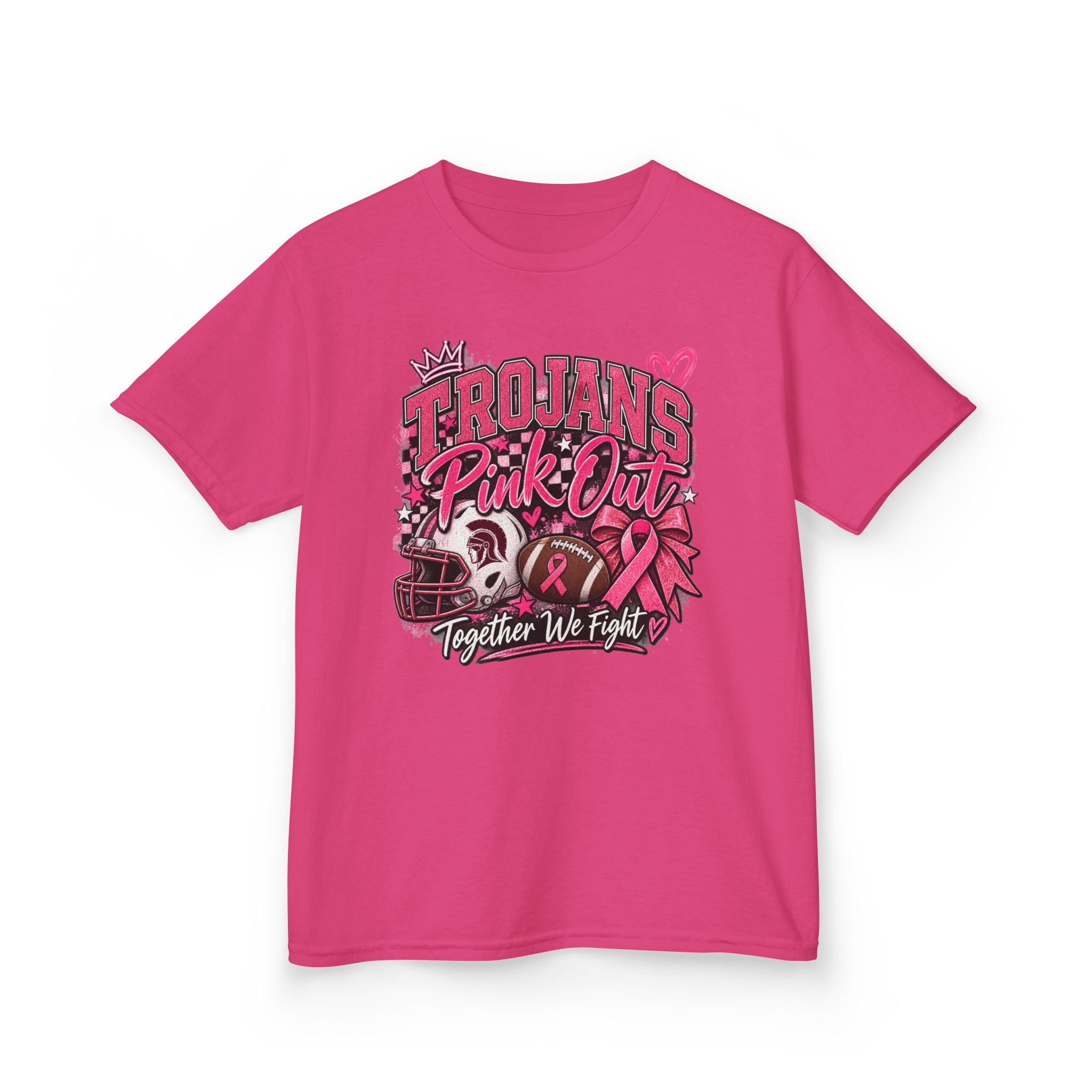 Kids Tee — Trojans Pink Out “Together We Fight” Breast Cancer Awareness