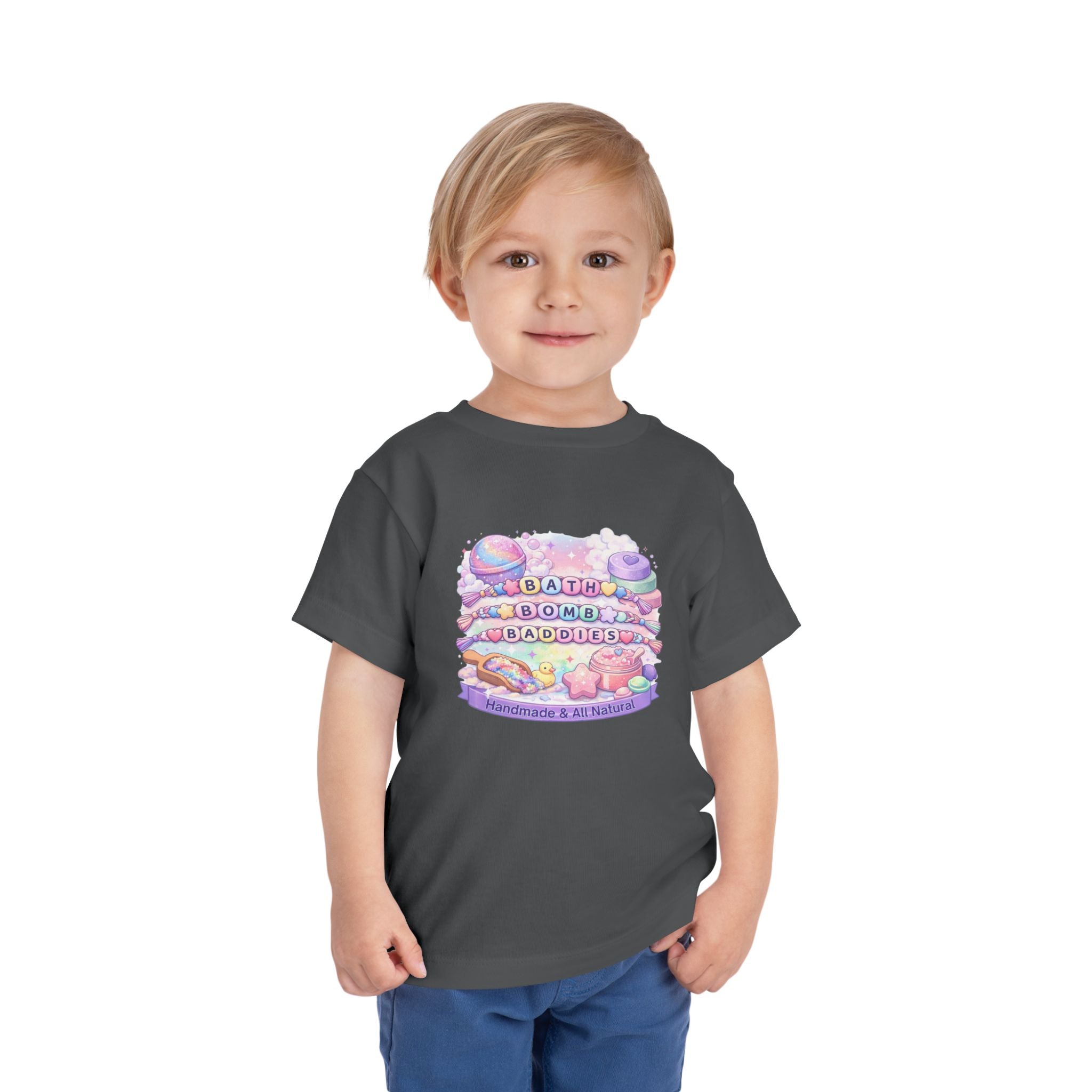 Toddler Bath Bomb Baddies T-Shirt — Pastel Handmade Bath Bombs Graphic Tee