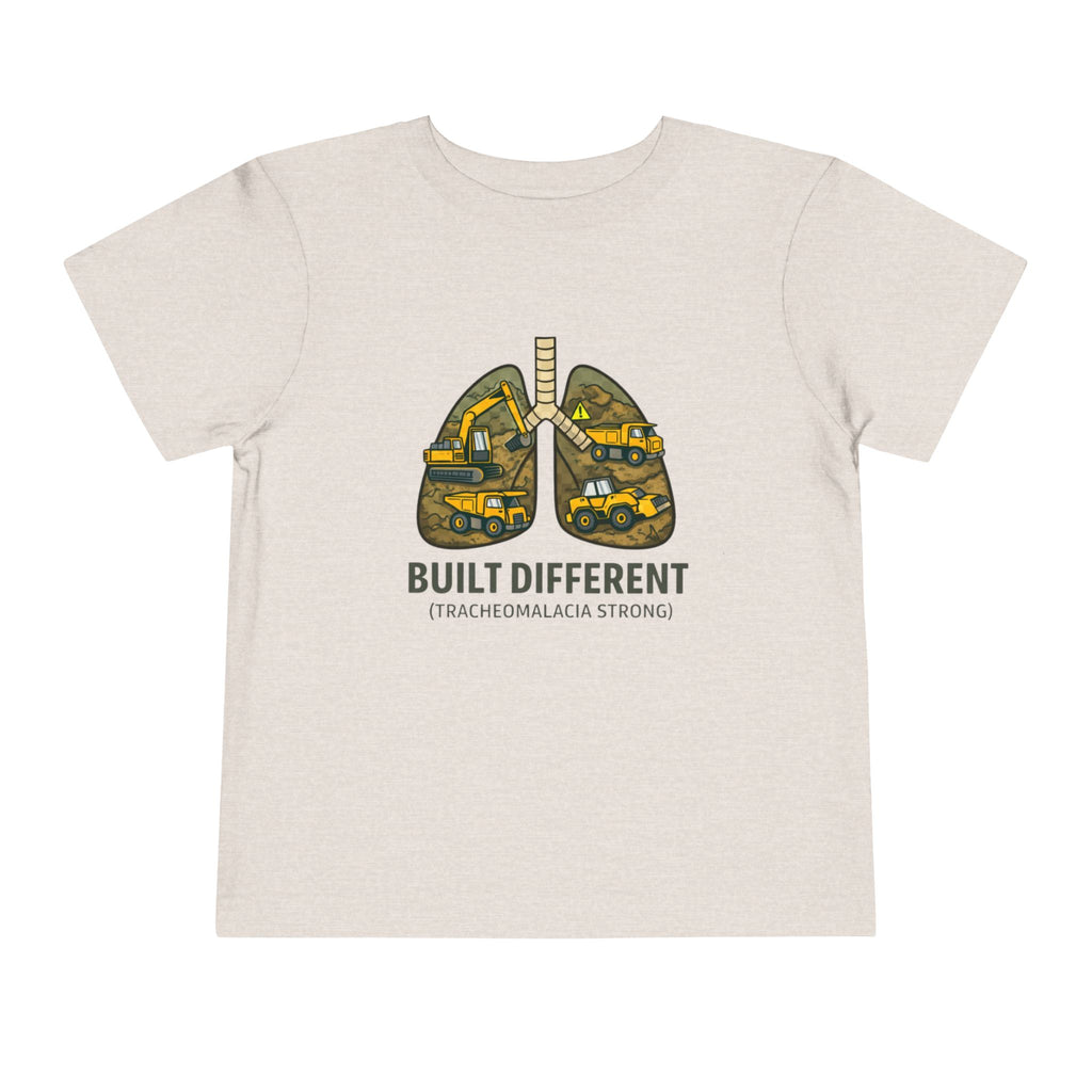 Built Different Toddler Tee — Tracheomalacia