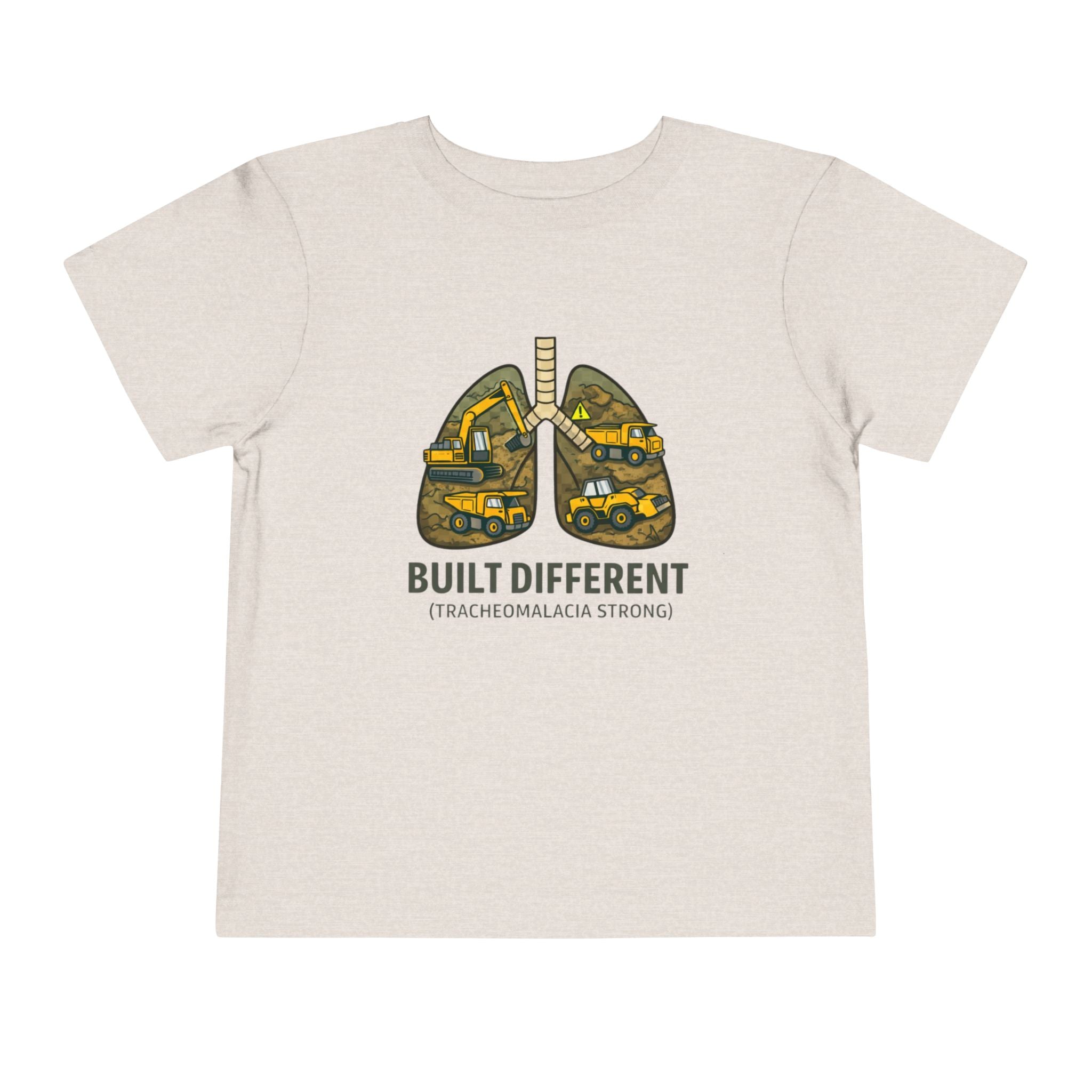 Built Different Toddler Tee — Tracheomalacia