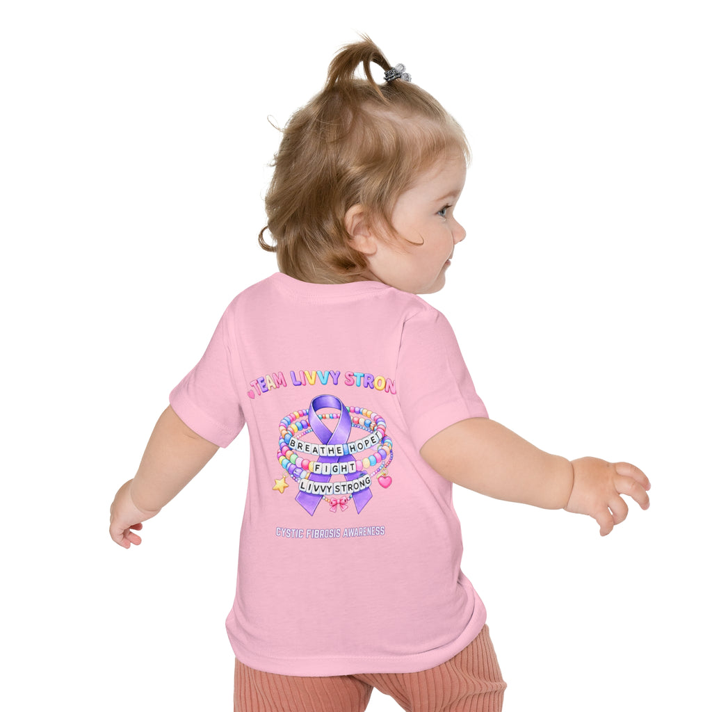 INFANT Team Livvy Strong Fundraiser T-Shirt —CF Awareness Tee