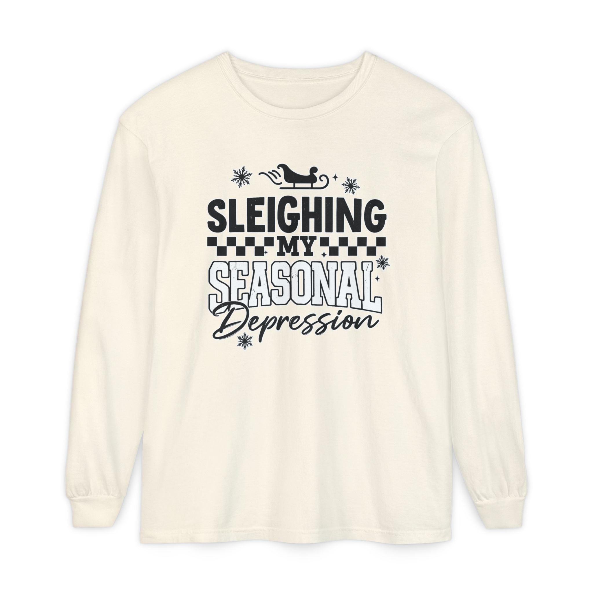 "Sleighing My Seasonal Depression" Holiday Tee