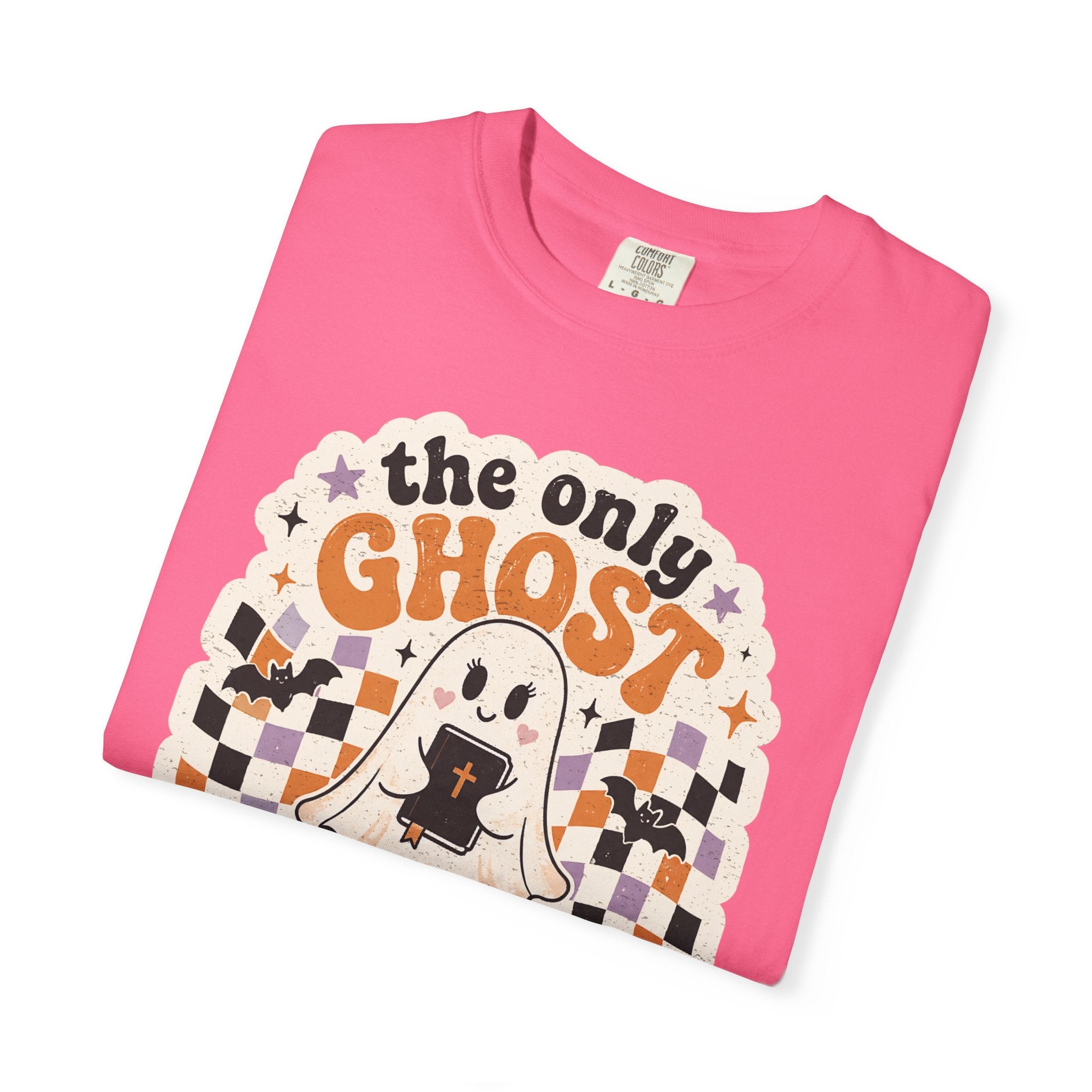 Holy Ghost Ghost Tee — "The Only Ghost I Know Is The Holy Ghost" Christian Halloween T-Shirt