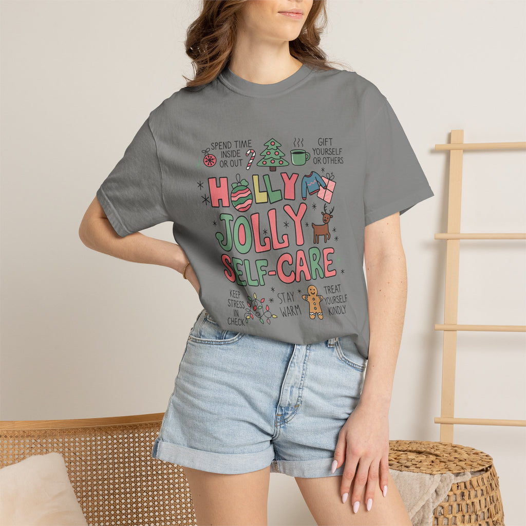 Christmas Self Care Tee — Holiday T-shirt