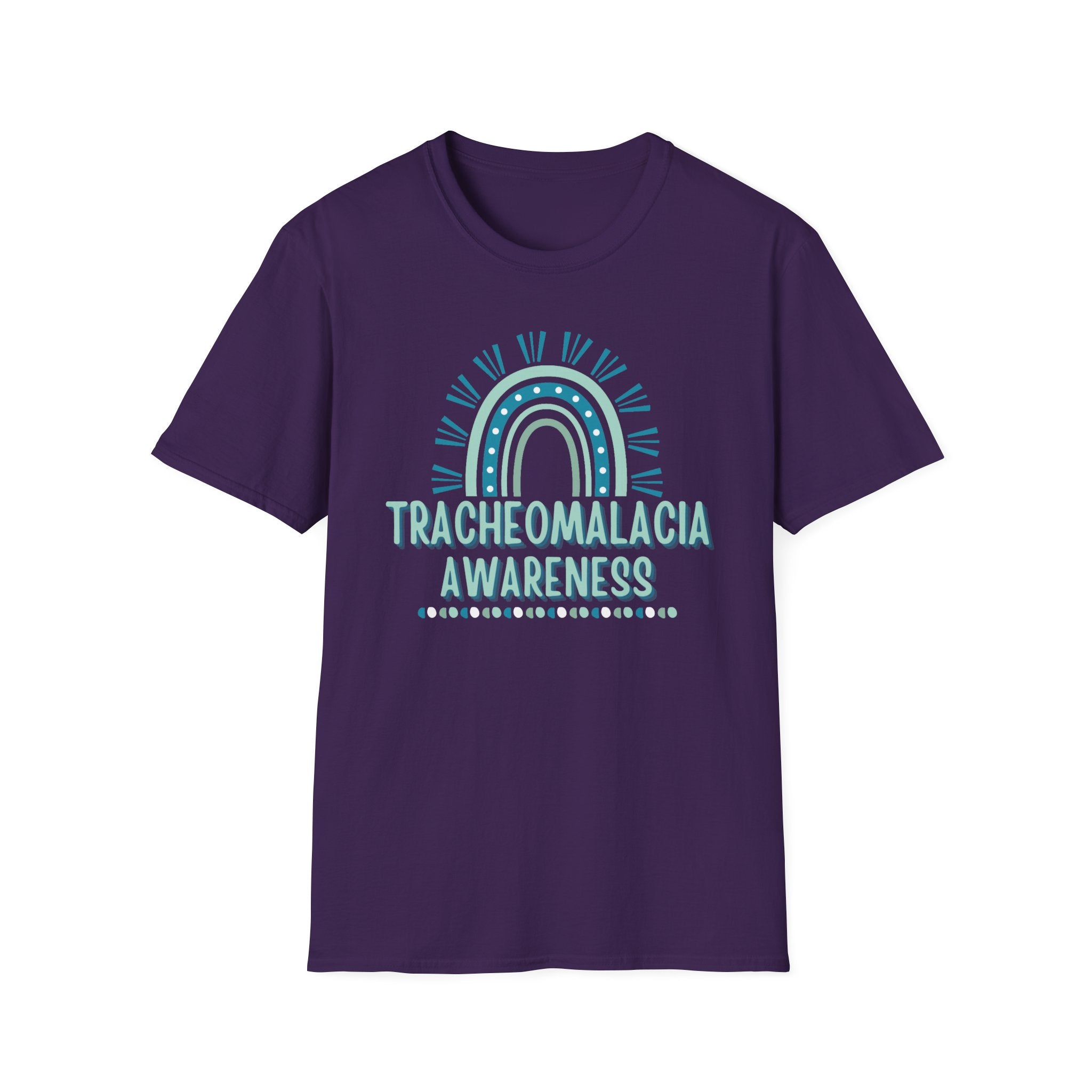 Tracheomalacia Awareness T-Shirt — Teal Rainbow Support Tee