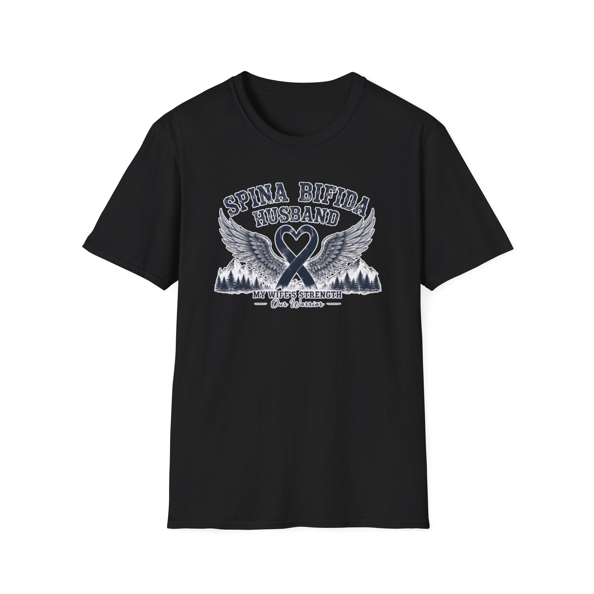 Spina Bifida Husband T-Shirt — My Wife’s Strength Support Tee
