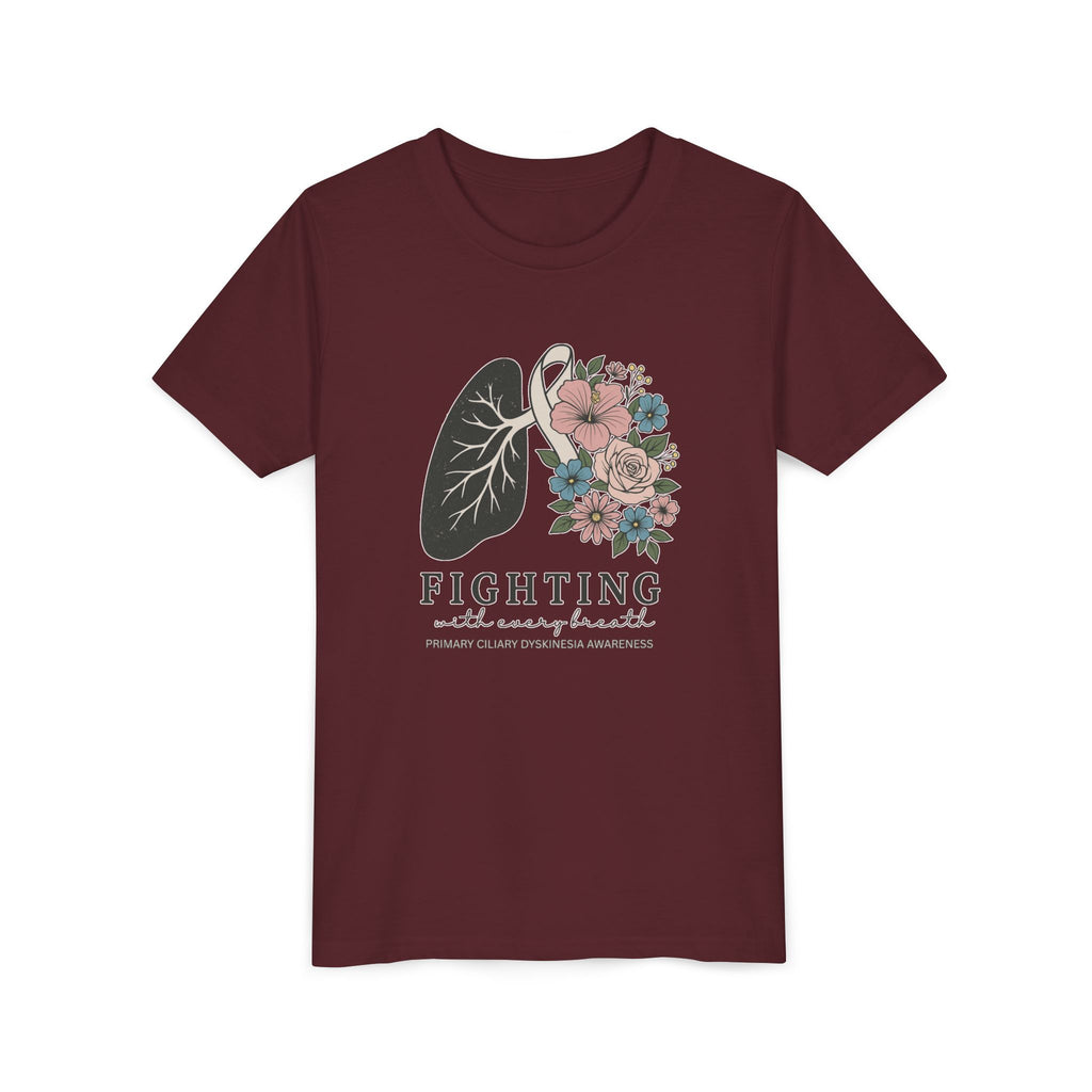 PCD Youth Tee - Fighting with Every Breath
