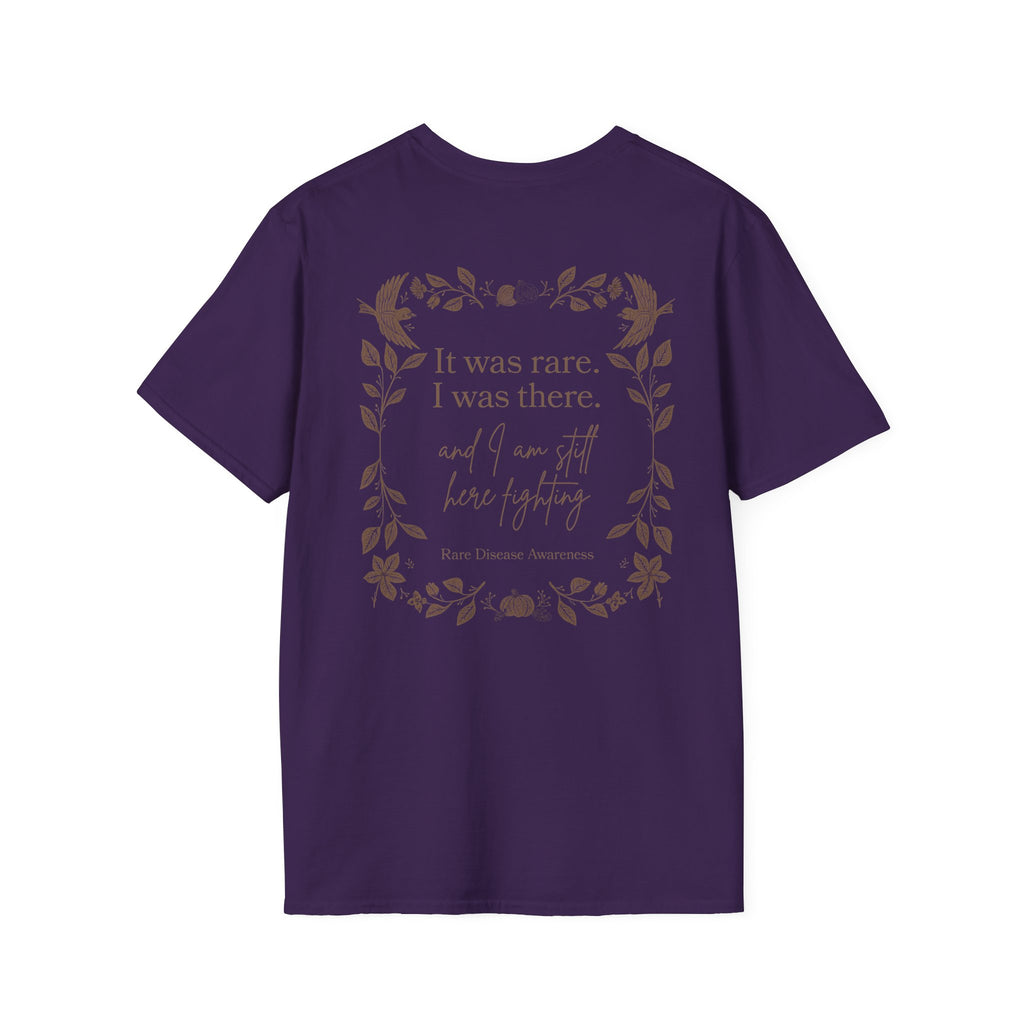 Floral Quote T‑Shirt — "It was rare, I was there" Inspirational Graphic Tee