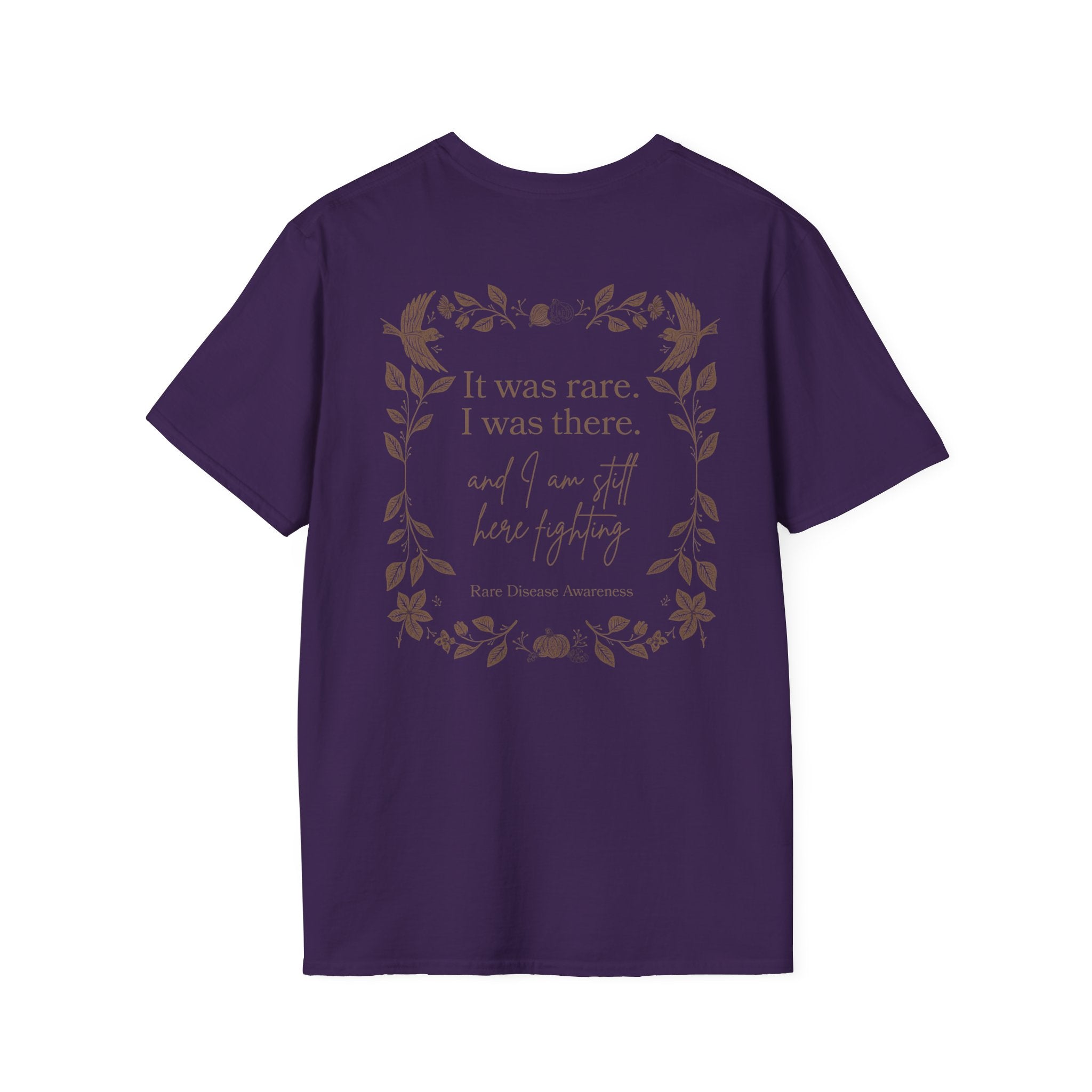 Floral Quote T‑Shirt — "It was rare, I was there" Inspirational Graphic Tee