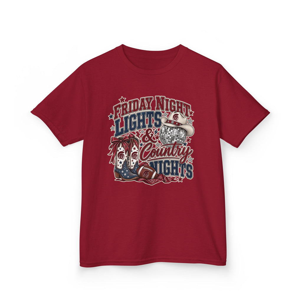 Kids Tee — "Friday Night Lights & Country Nights" Graphic