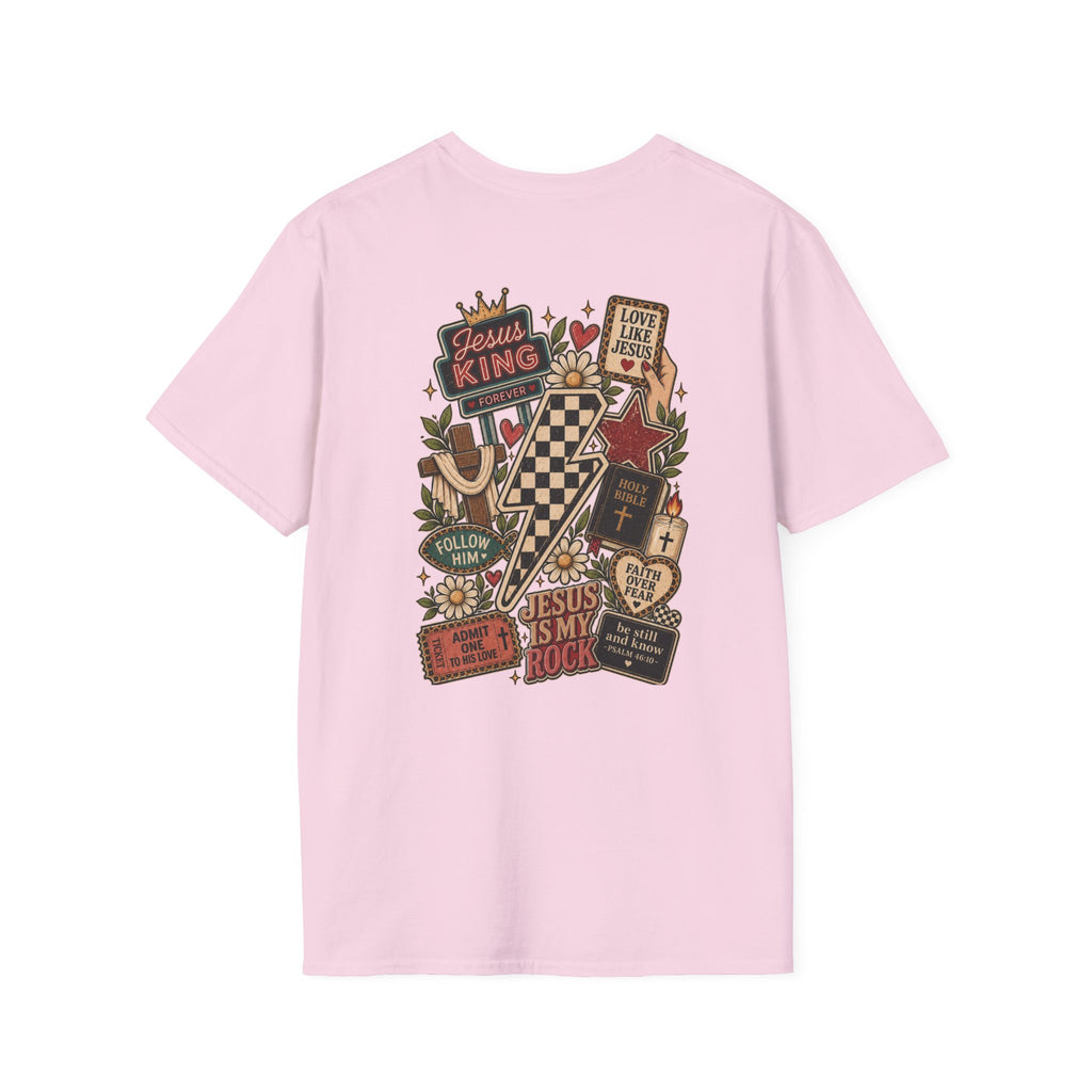 Jesus Is King T-Shirt — Retro Crown Faith Tee