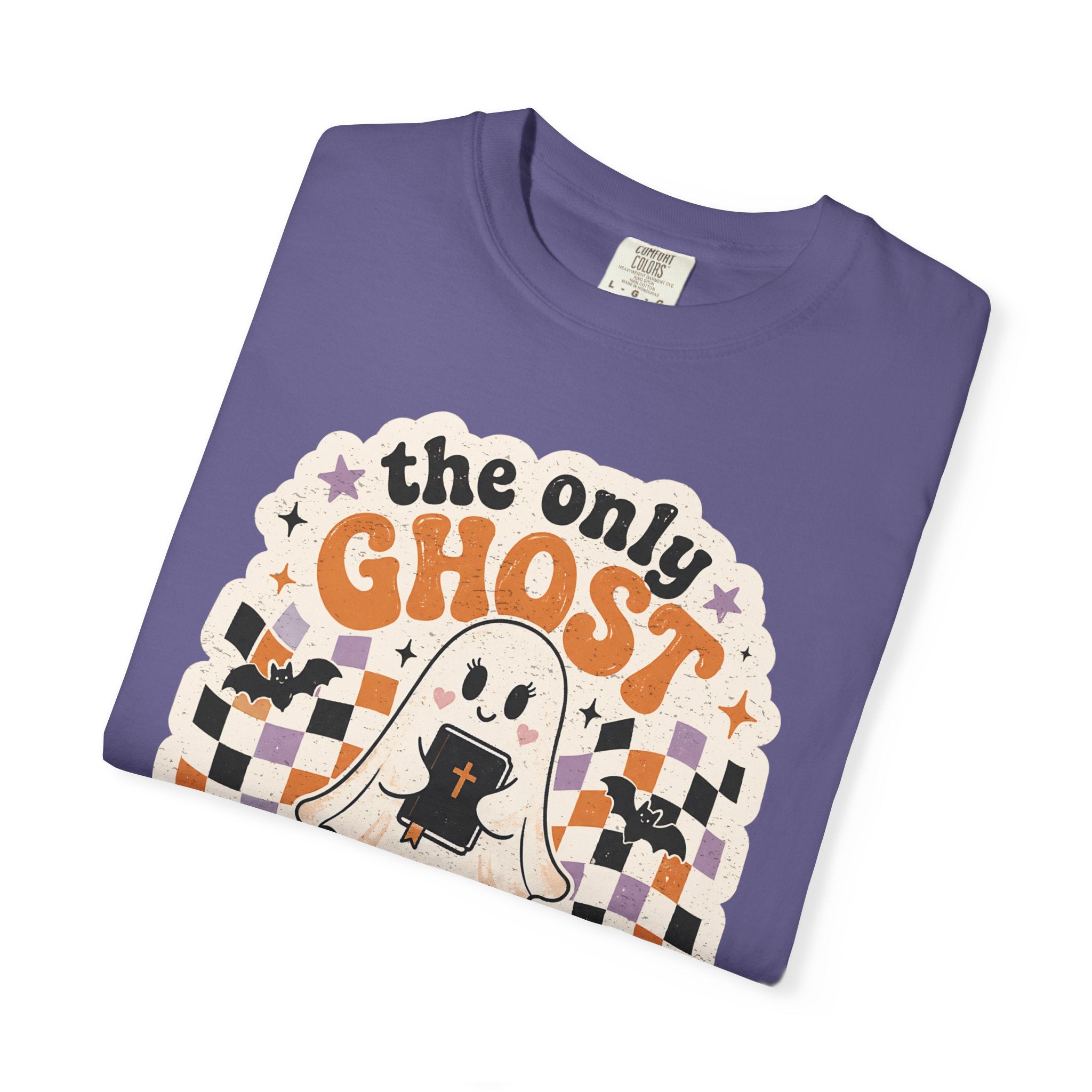 Holy Ghost Ghost Tee — "The Only Ghost I Know Is The Holy Ghost" Christian Halloween T-Shirt