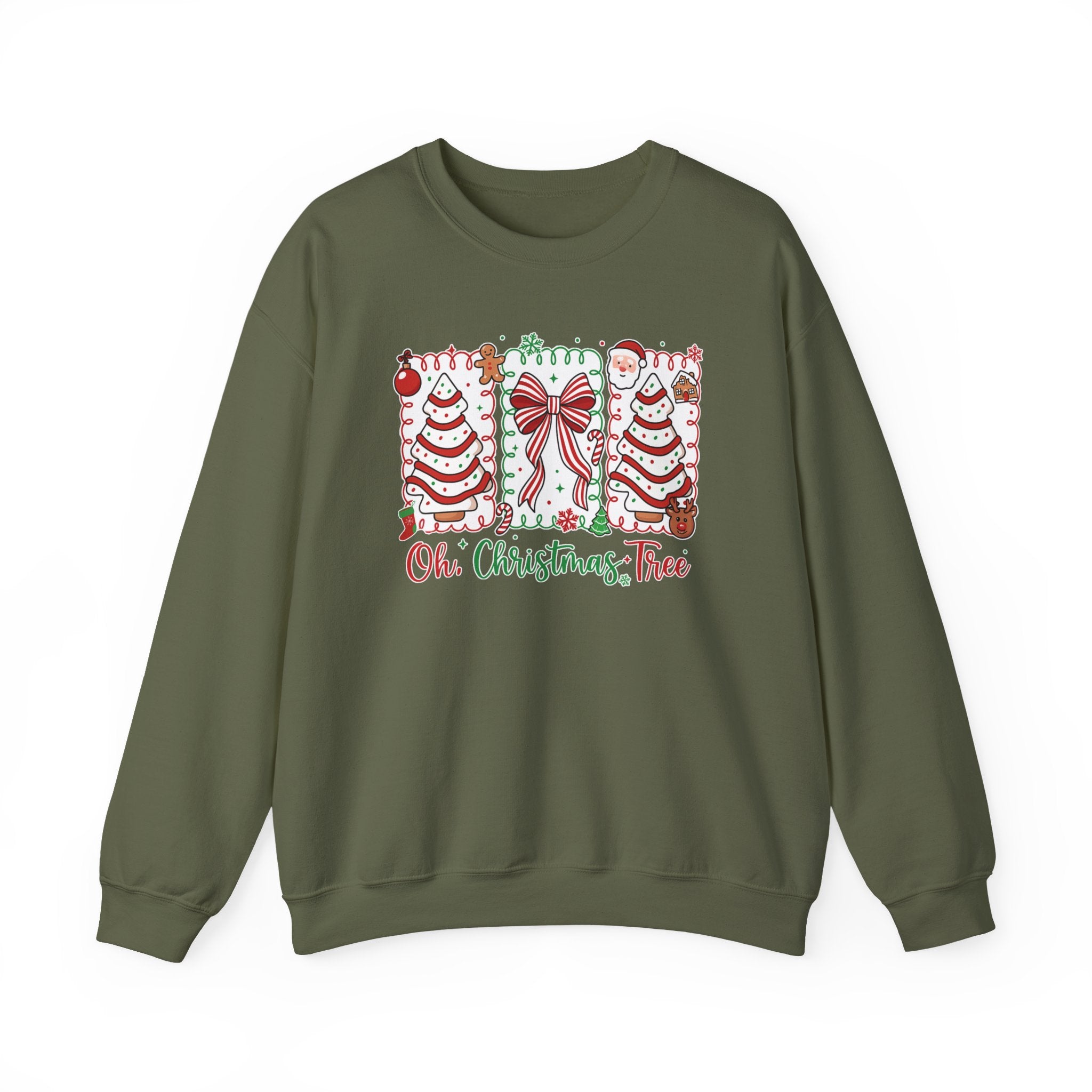 Christmas Tree Sweatshirt — "Oh, Christmas Tree" Holiday Crewneck