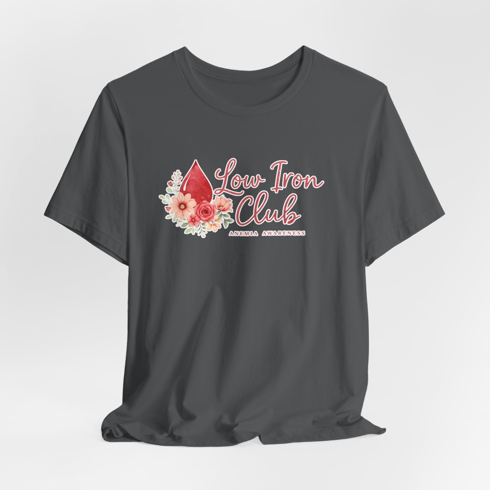 Low Iron Club Tee — Women’s Anemia Awareness Floral Shirt