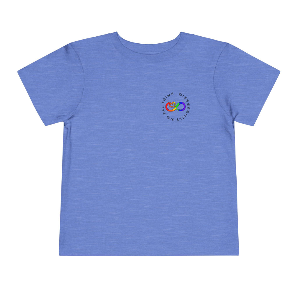 Toddler Neurodivergent Awareness T-Shirt — Colorful Brain Design