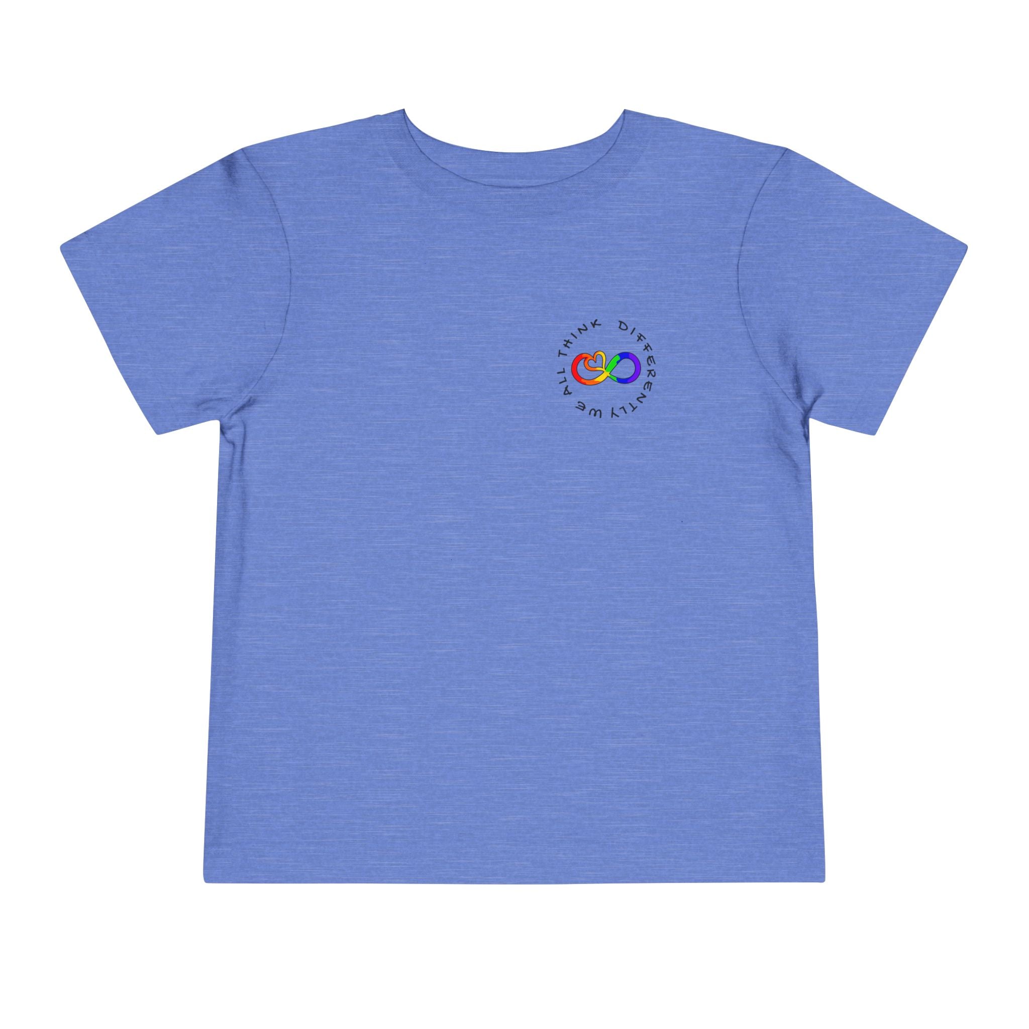 Toddler Neurodivergent Awareness T-Shirt — Colorful Brain Design