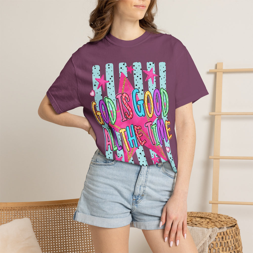 God Is Good All The Time T-Shirt — Bright Faith Graphic Tee