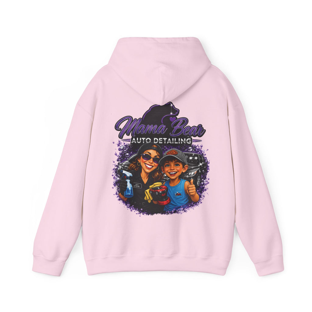 Mama Bear Auto Detailing Hoodie — Women's Car Care Team Pullover