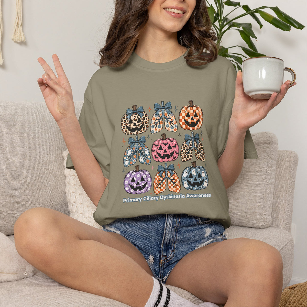 PCD Halloween Leopard Pumpkin Tee