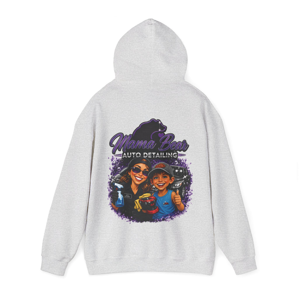 Mama Bear Auto Detailing Hoodie — Women's Car Care Team Pullover