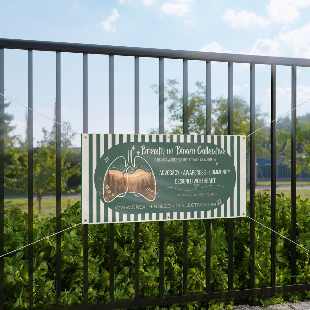 Breath in Bloom Collective Matte Banner — Advocacy & Awareness Event Banner