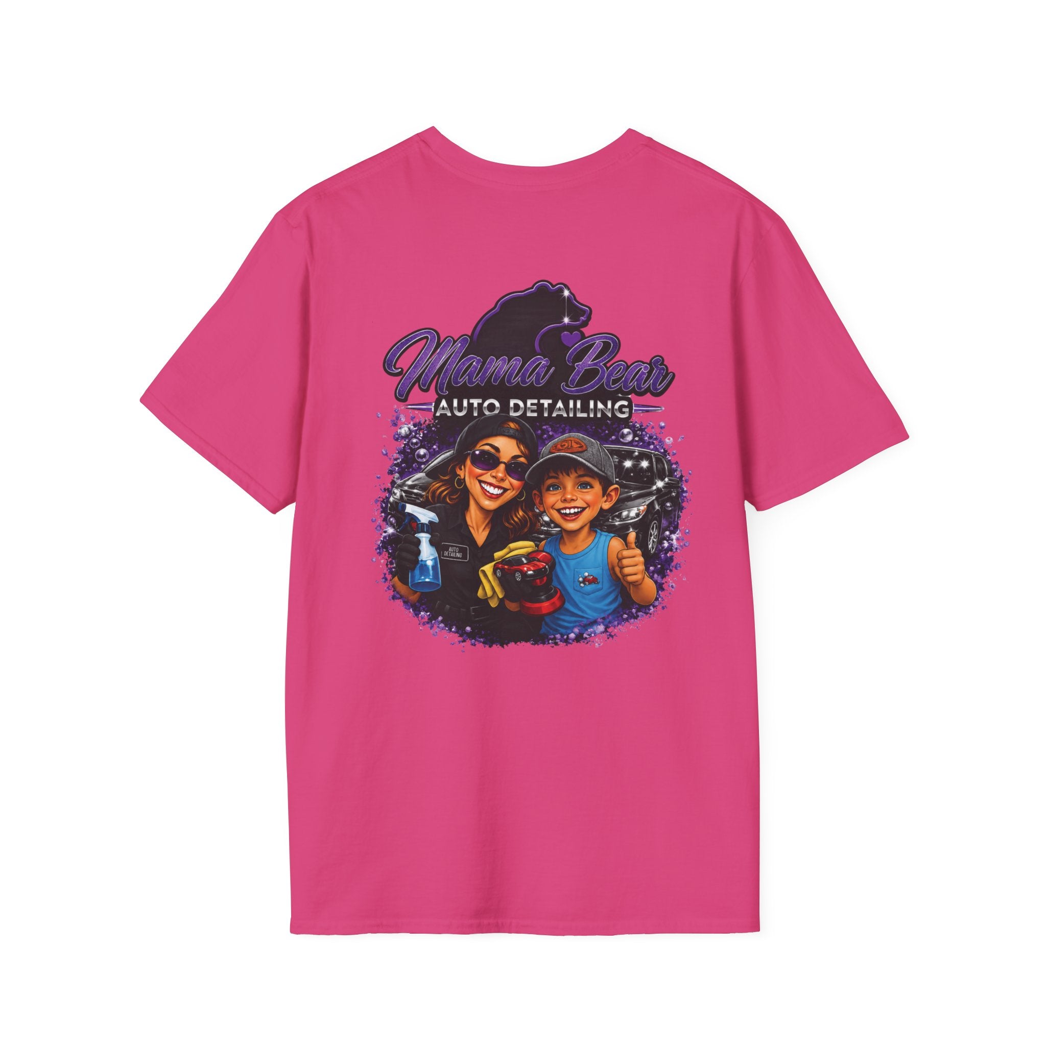 Mama Bear Auto Detailing Tee — Women's Car Care Shirt for Detailers