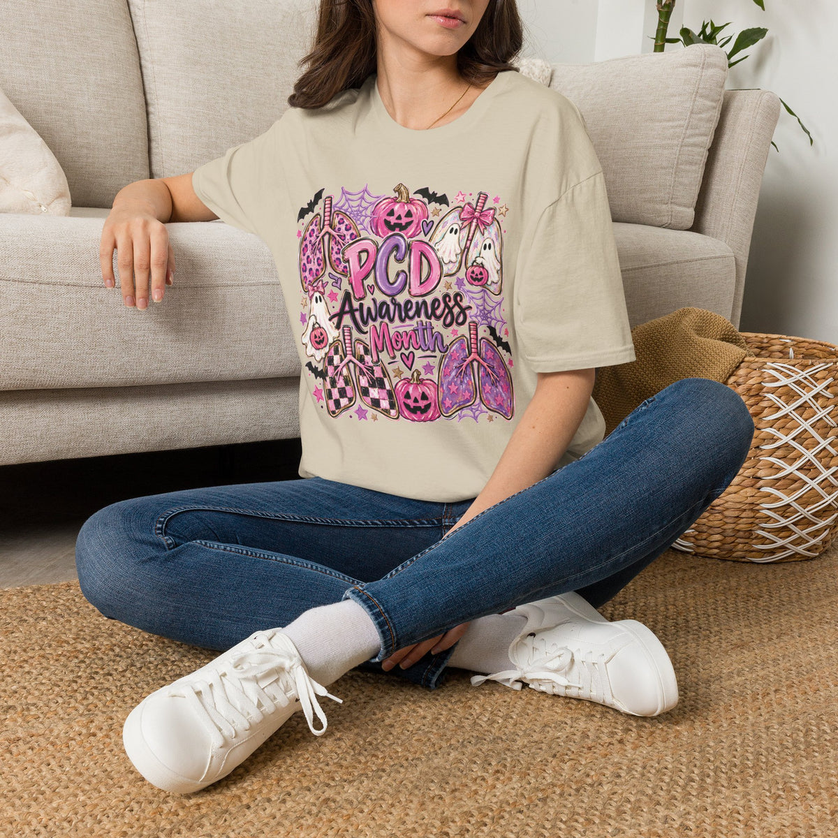 PCD Awareness Month Pumpkin T-Shirt