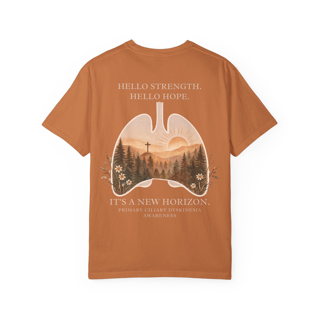 PCD Awareness Crewneck Sweatshirt — HELLO HOPE. NEW HORIZON. Tee