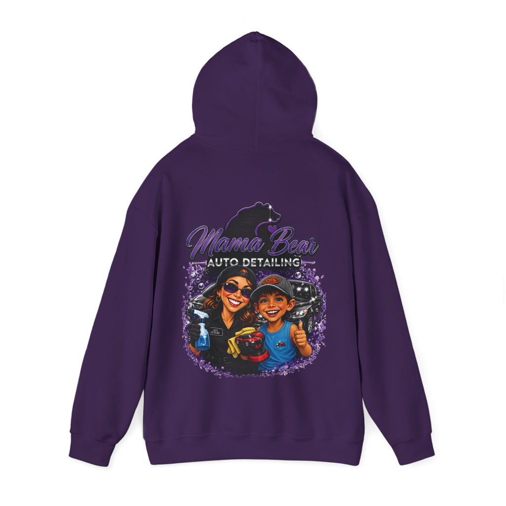 Mama Bear Auto Detailing Hoodie — Women's Car Care Team Pullover