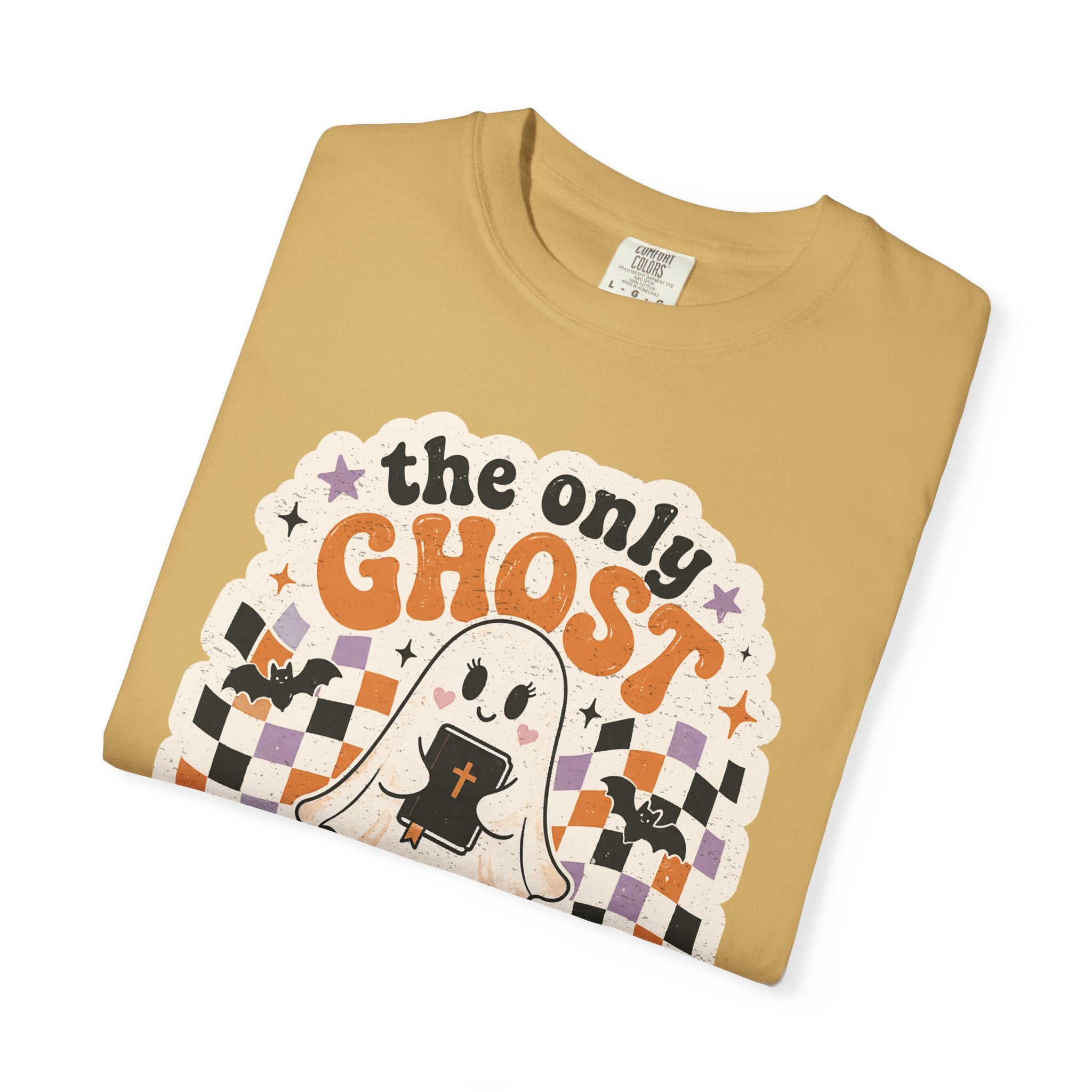 Holy Ghost Ghost Tee — "The Only Ghost I Know Is The Holy Ghost" Christian Halloween T-Shirt