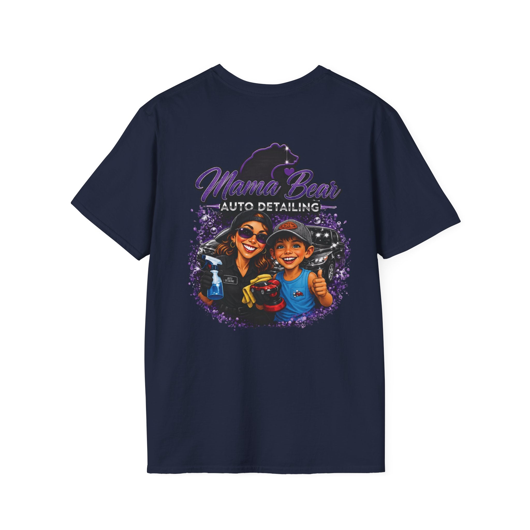 Mama Bear Auto Detailing Tee — Women's Car Care Shirt for Detailers