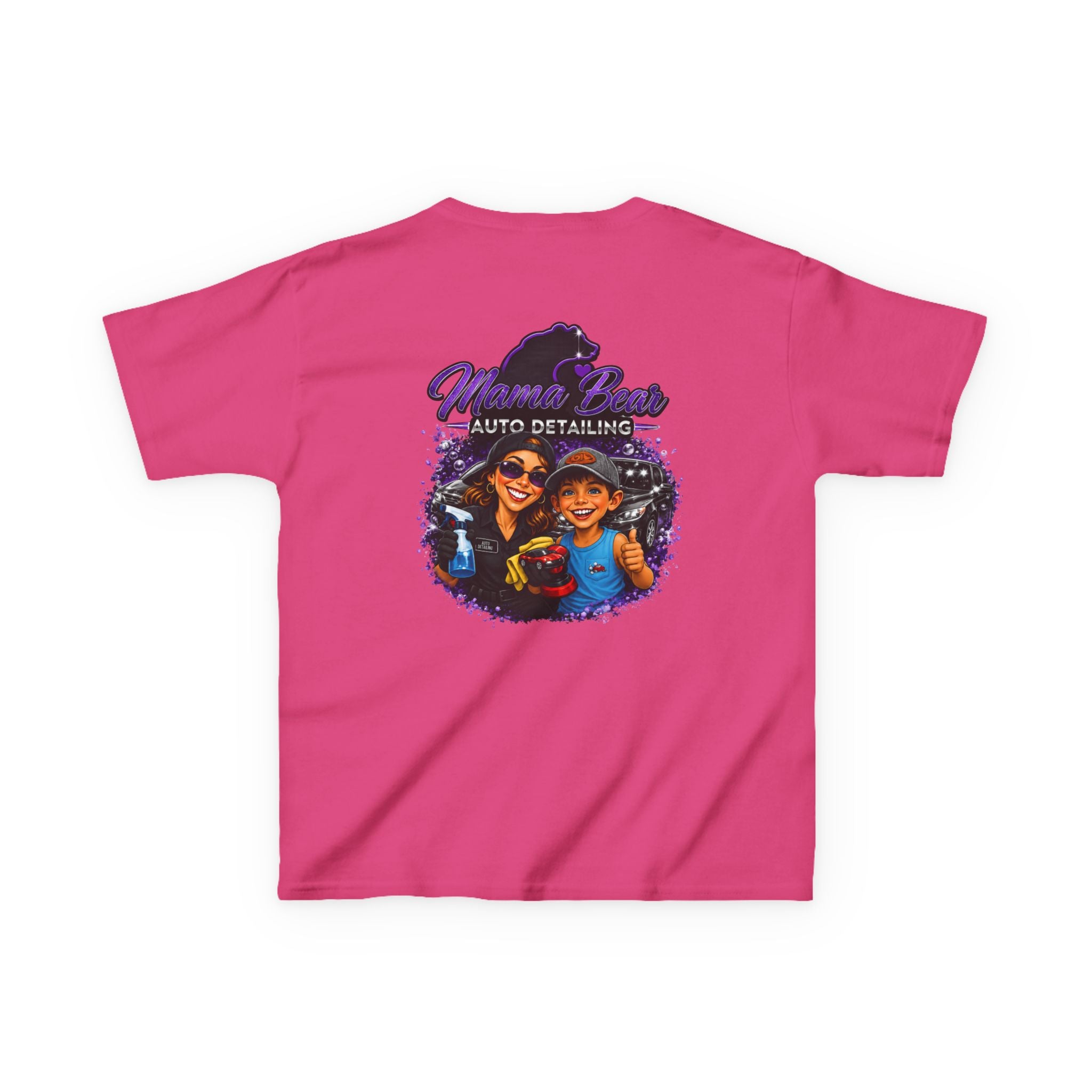 Kids Mama Bear Auto Detailing Tee — Cute Mechanic/Detailing Shirt for Kids